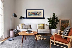 Abstract Cubist Watercolor Painting by Roger Lersy