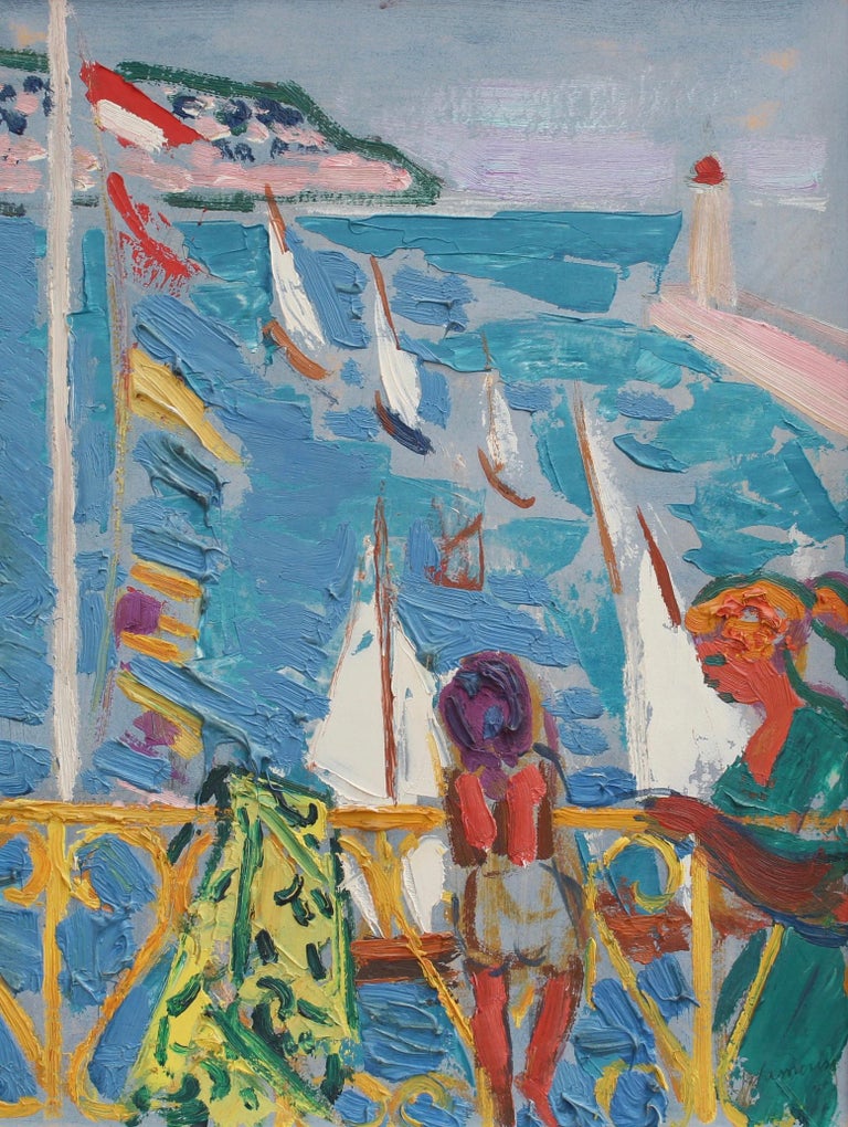 Roger Limouse - Women on the Terrace For Sale at 1stDibs