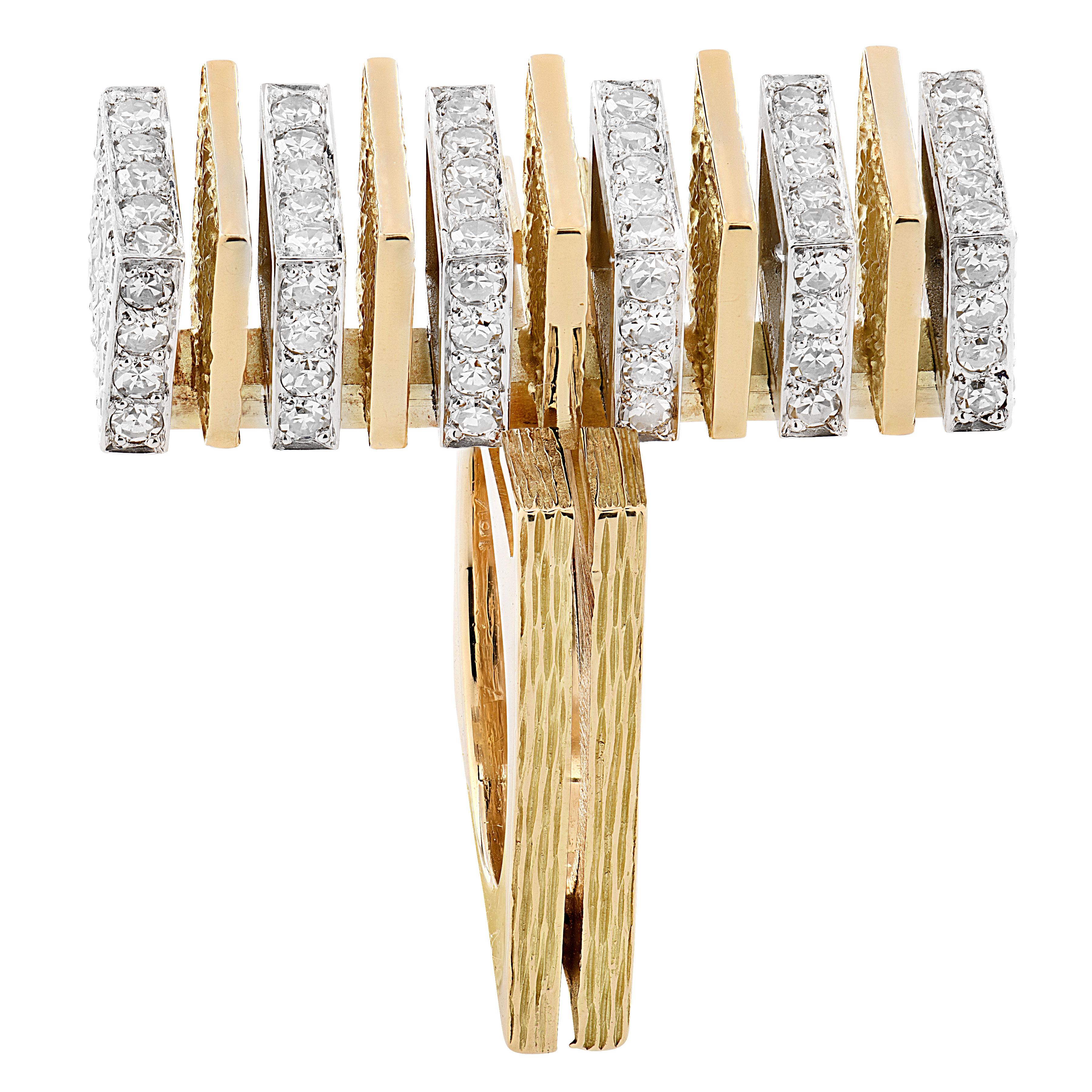 Roger Lucas für Cartier Modernistischer Cocktailring mit Diamanten im Angebot 4