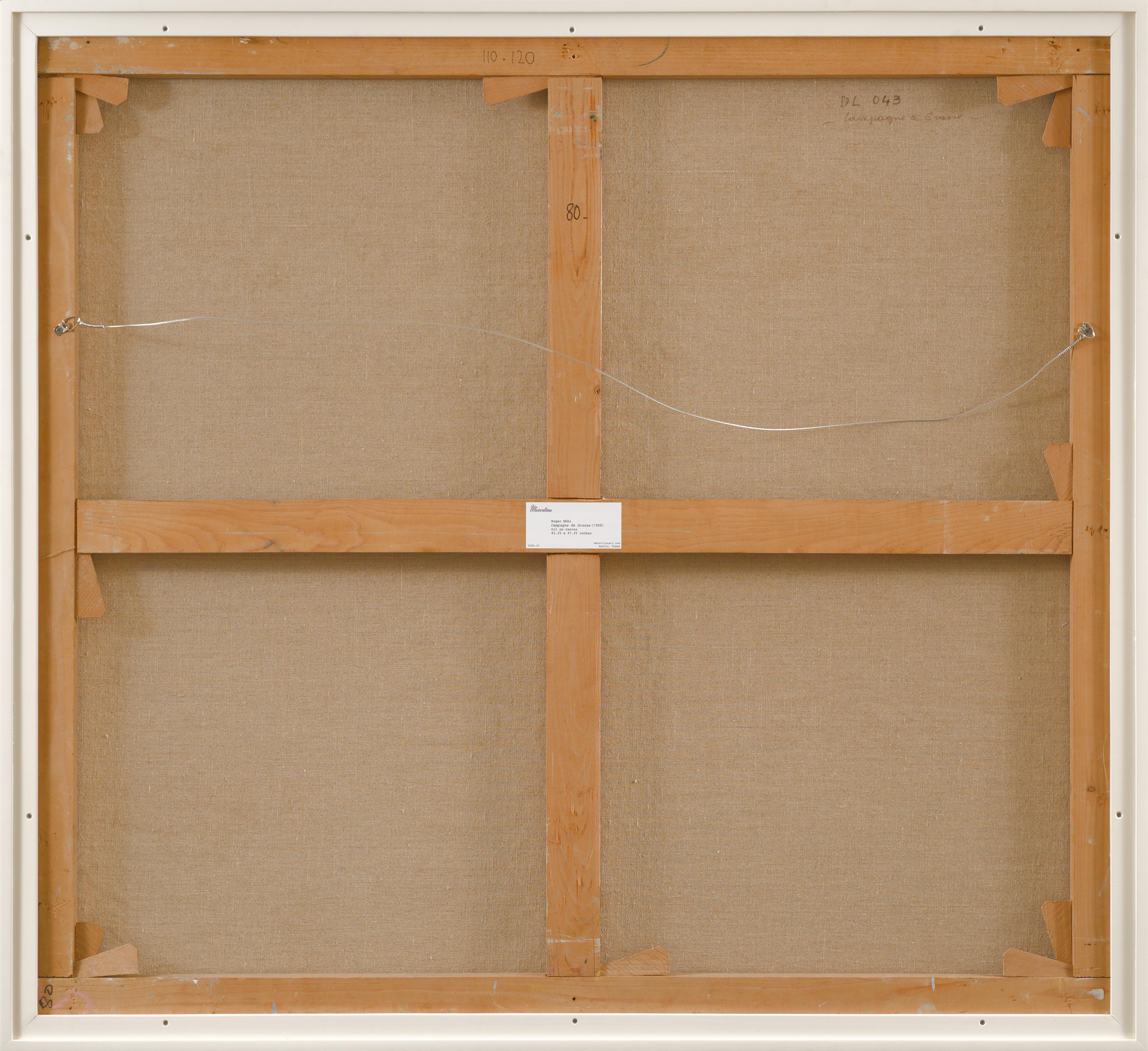 Campagne de Grasse (Grau), Abstract Painting, von Roger Mühl