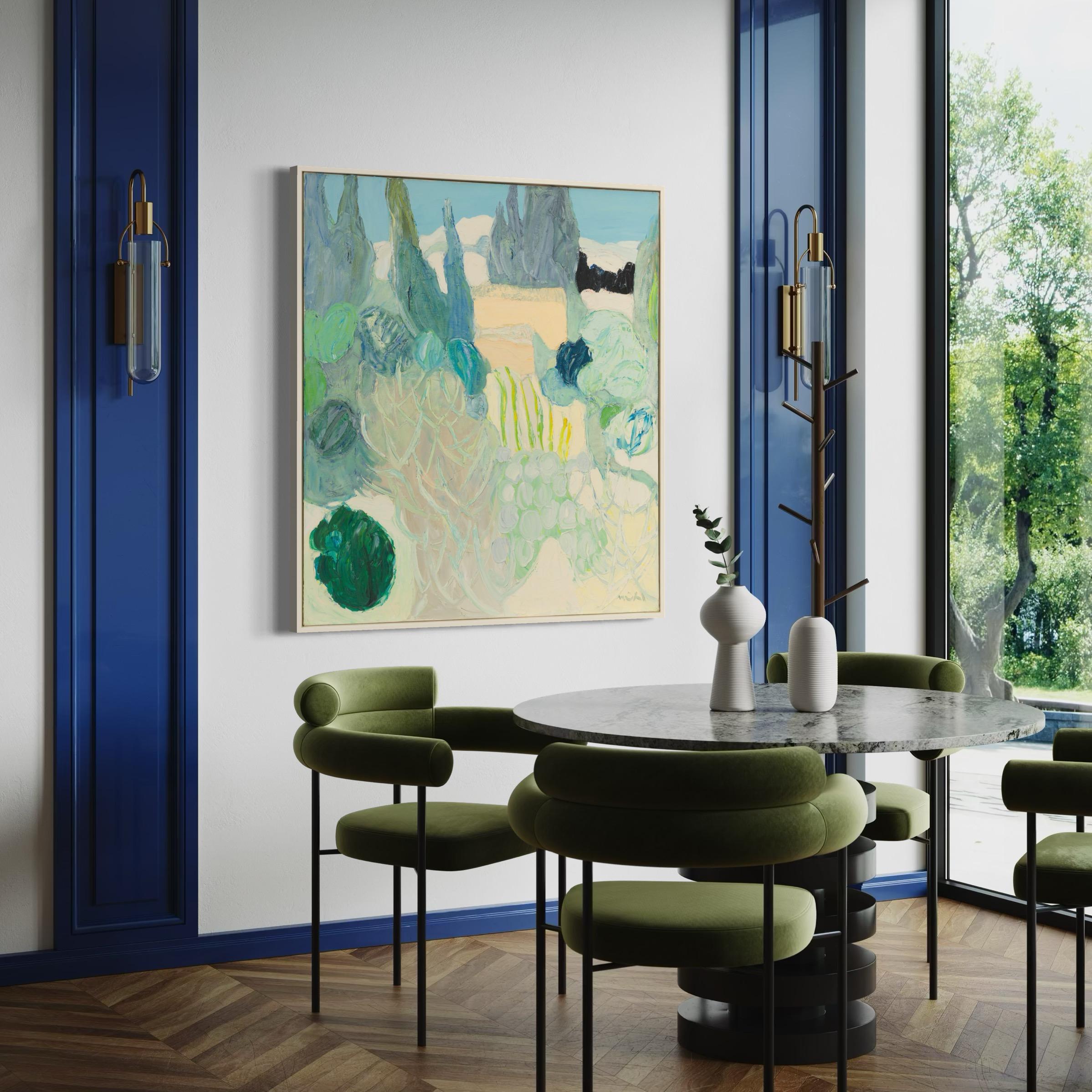 Les baux - Painting by Roger Mühl