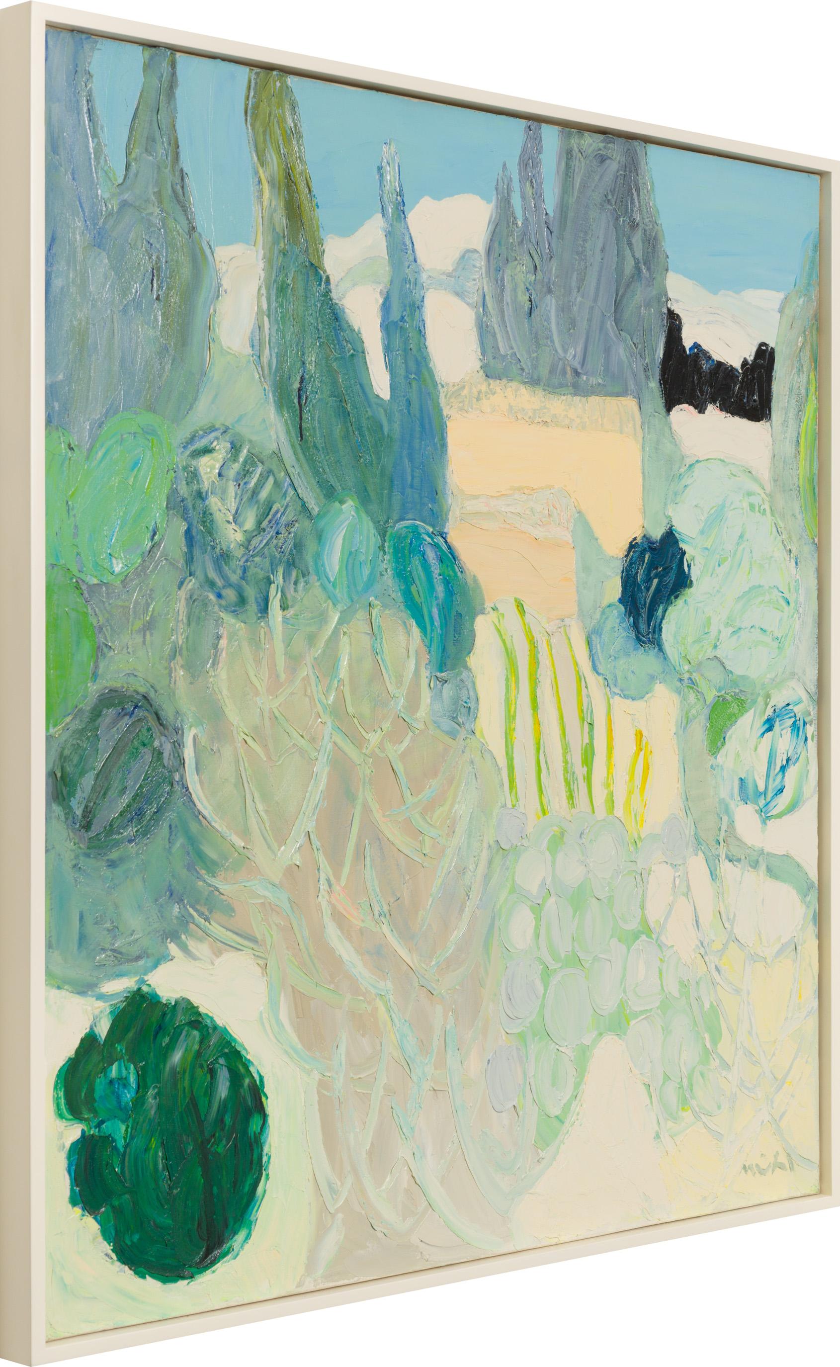 Les baux - Abstract Painting by Roger Mühl