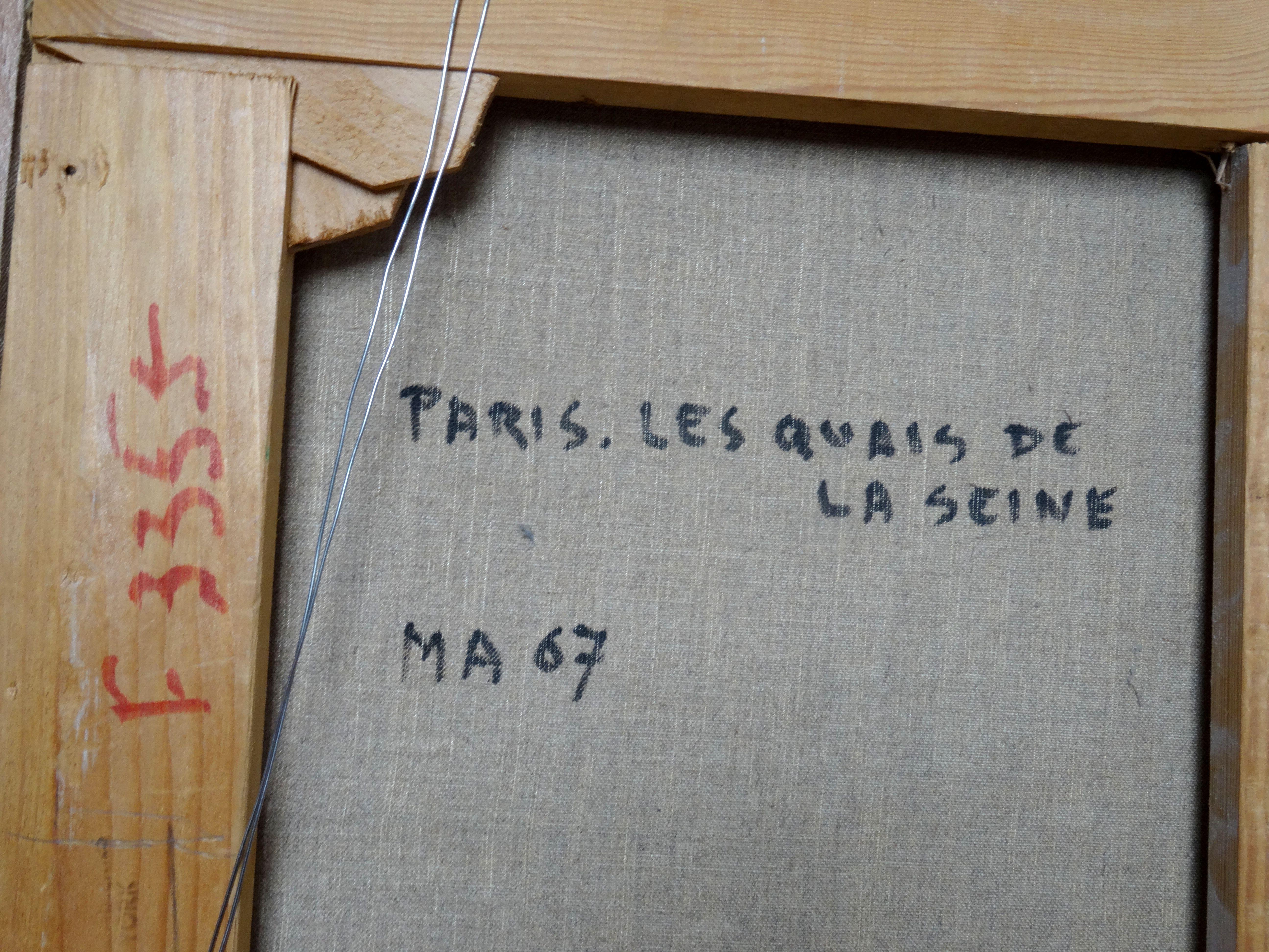 Paris. Banks of the Seine, 1961, Öl auf Leinwand, 60x81 cm im Angebot 9
