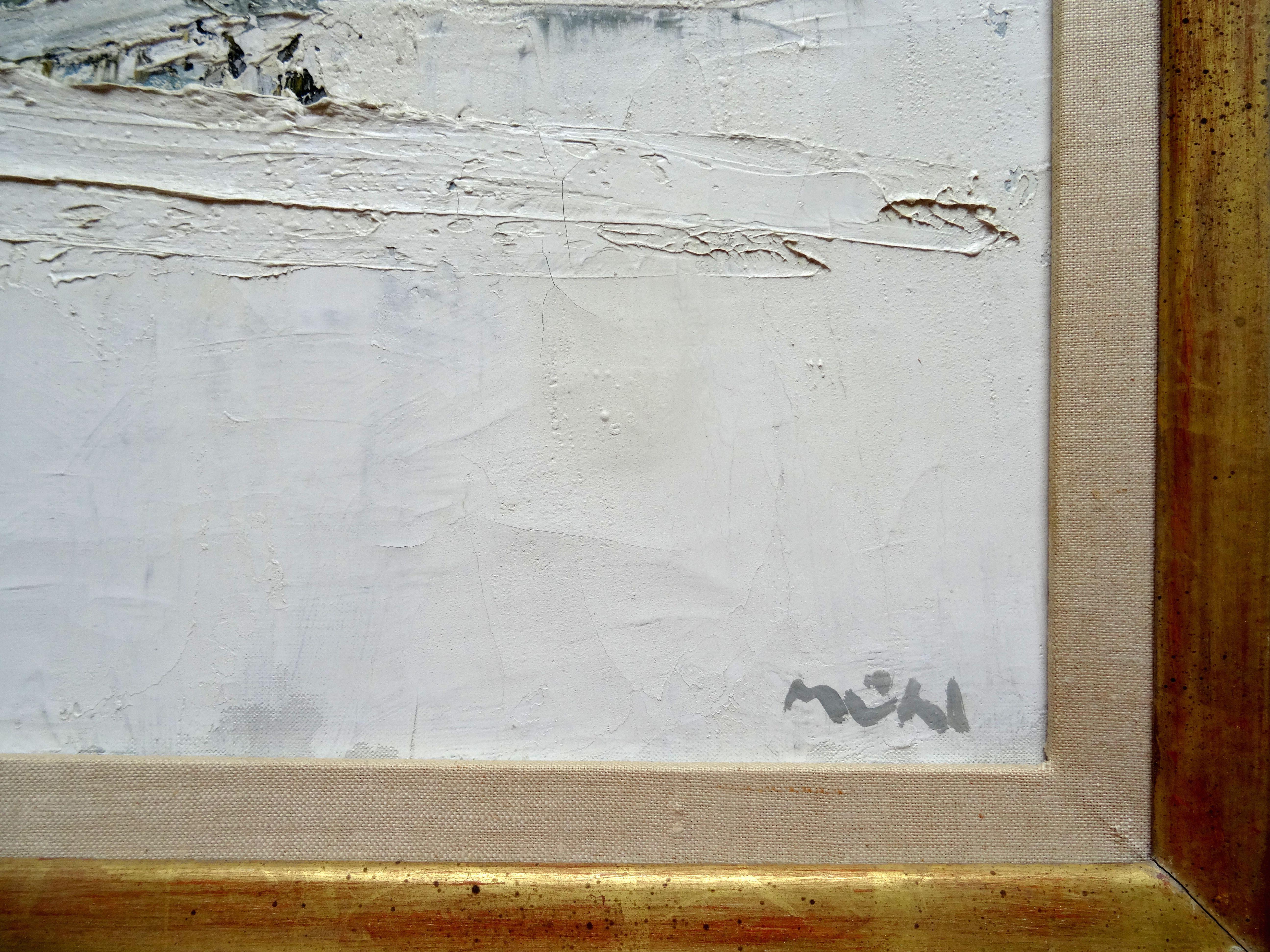 Paris. Banks of the Seine, 1961, Öl auf Leinwand, 60x81 cm (Minimalistisch), Painting, von Roger Mühl