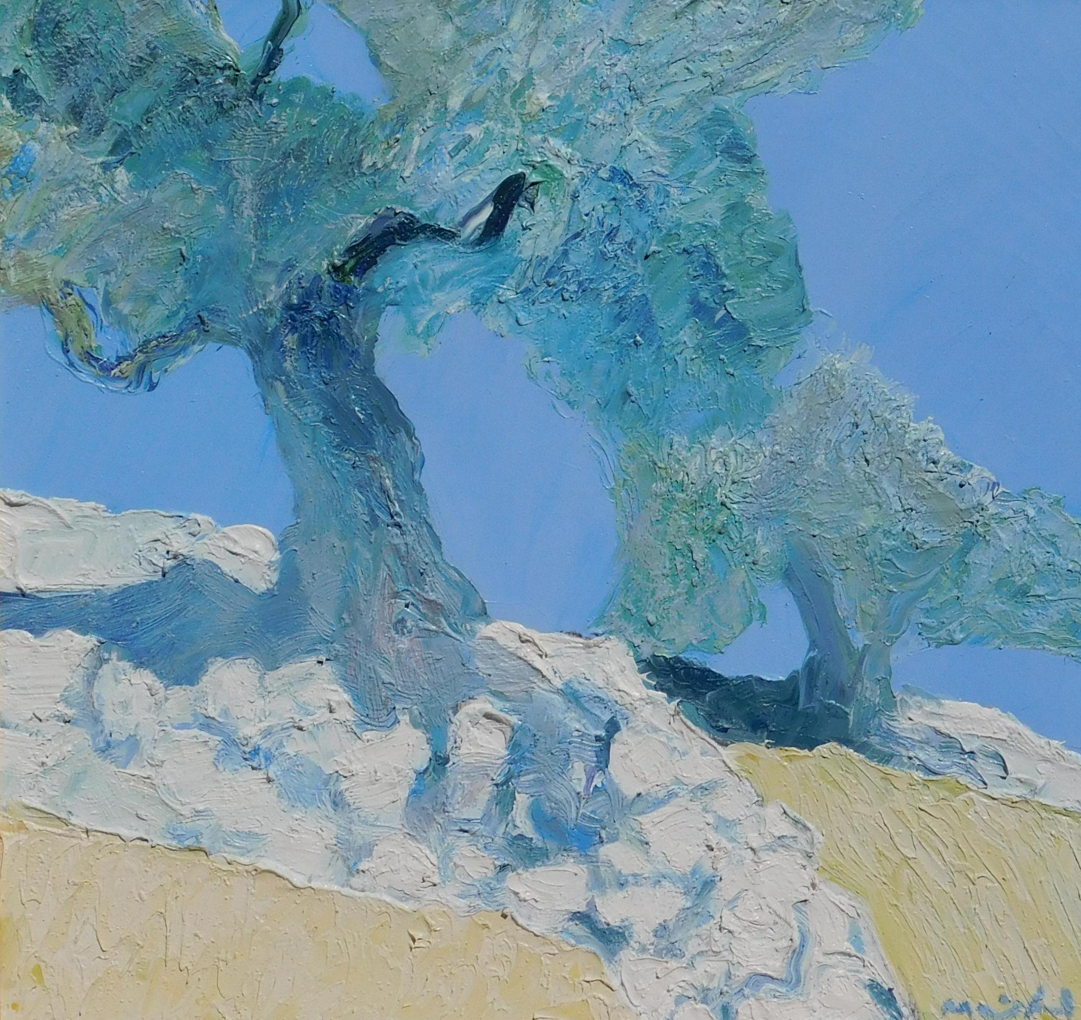 Olio su tela di un artista francese - Oliver (Albero d'ulivo) - Painting di Roger Mühl