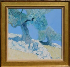 Olio su tela di un artista francese - Oliver (Albero d'ulivo)