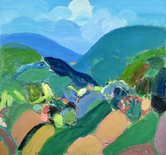 Tahiti - Signed Modernist Landscape Oil on Canvas by Roger Muhl