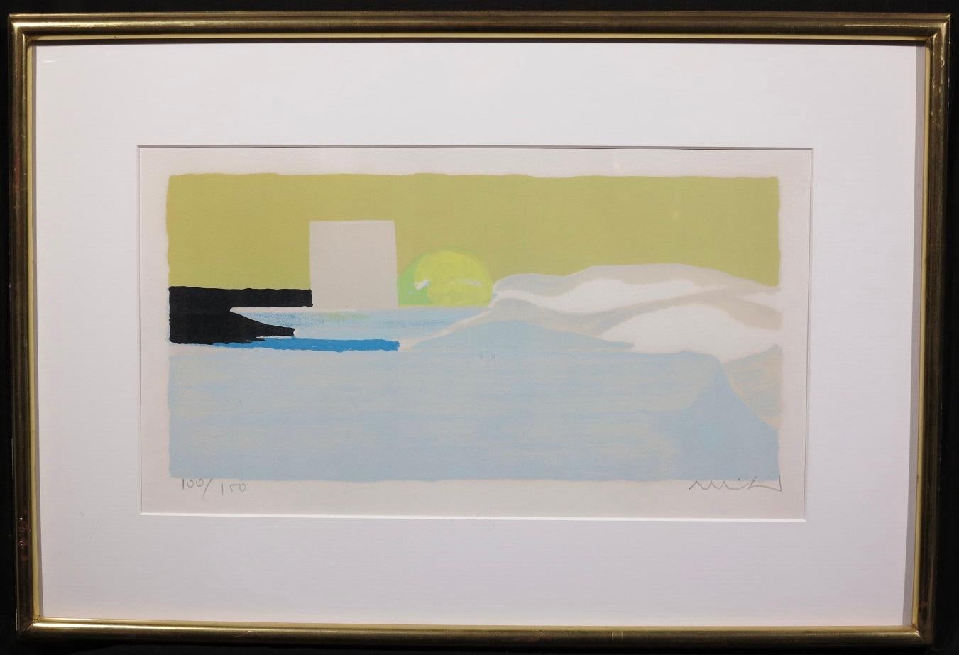 La Tasse Blanche ( Abstract French Beach Landscape) - Print by Roger Mühl