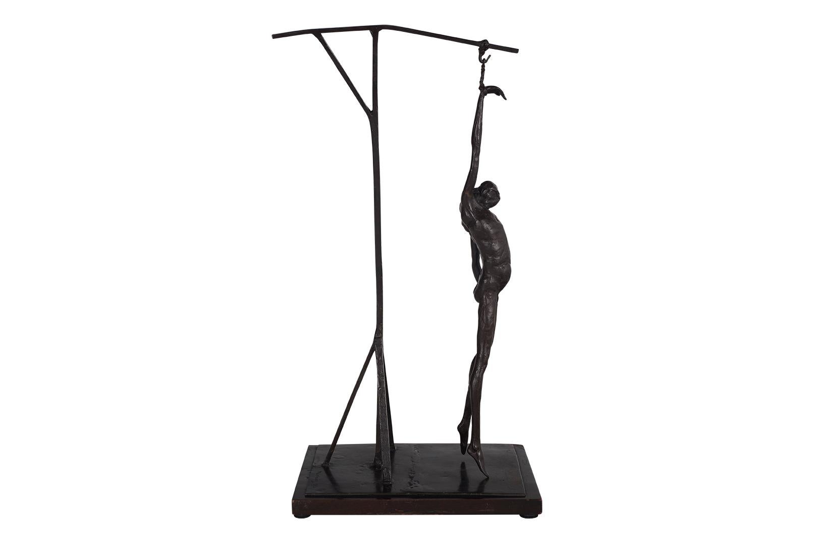 XX secolo Roger Majorowicz Scultura maschile modernista in bronzo in vendita