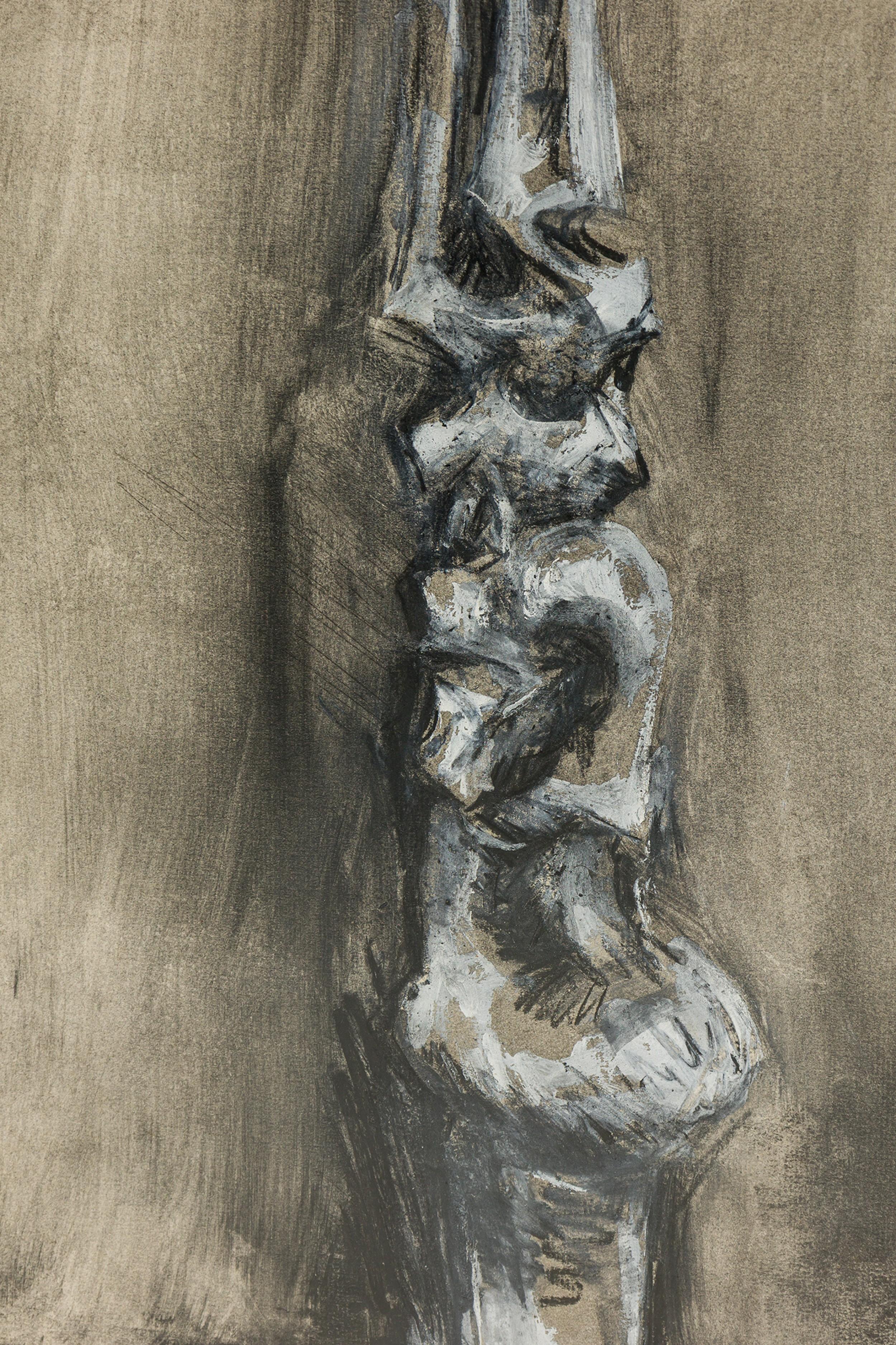 Roger Majorowicz Contemporary American One Figure Charcoal (amerikanisch) im Angebot