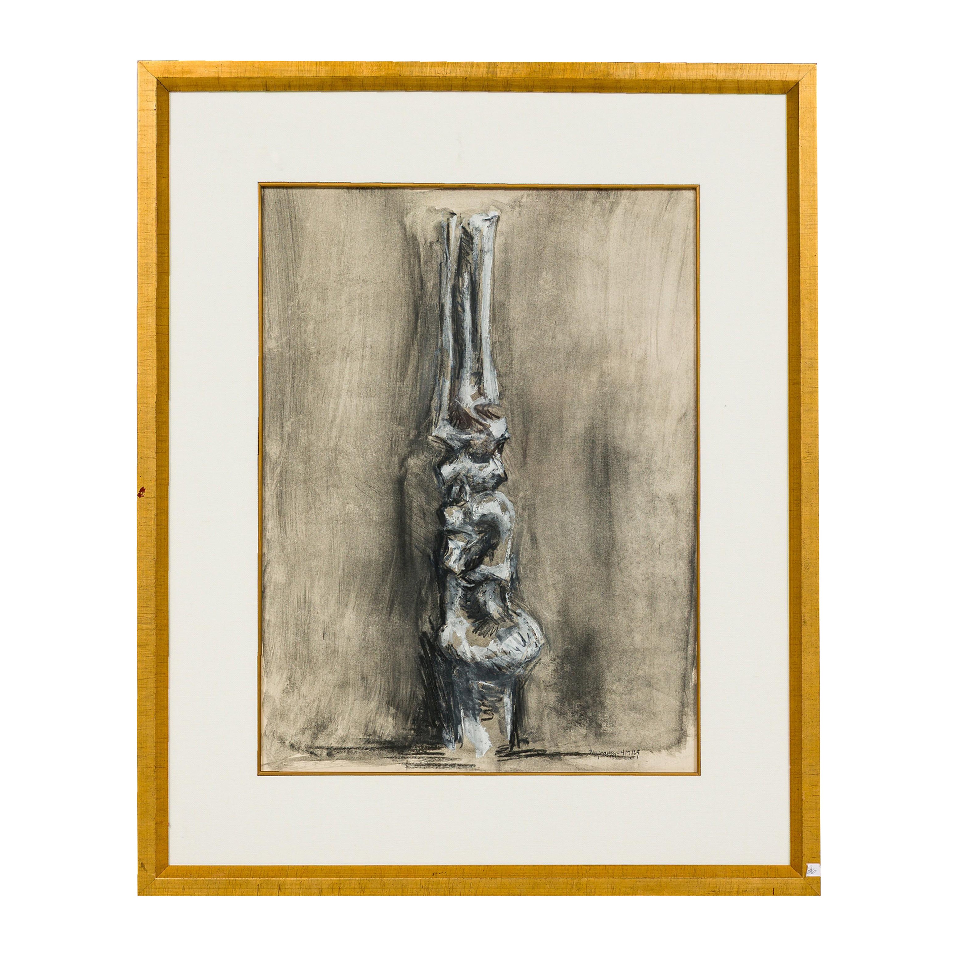 Roger Majorowicz Contemporary American One Figure Charcoal im Angebot