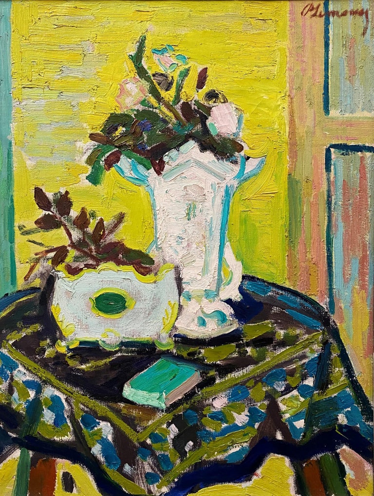 Roger Marcel Limouse - Still Life with Flowers on a Table at 1stDibs