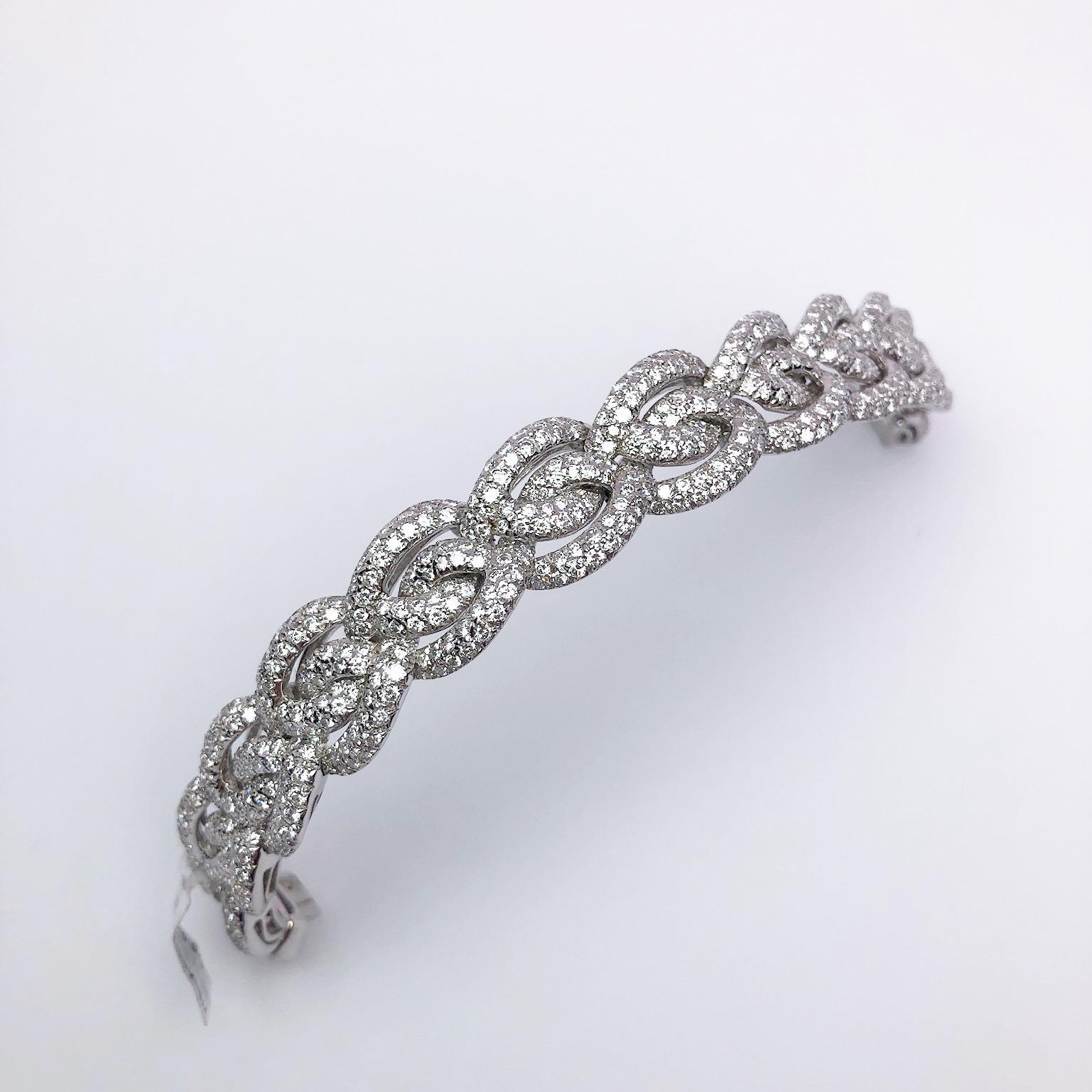 braided diamond bracelet