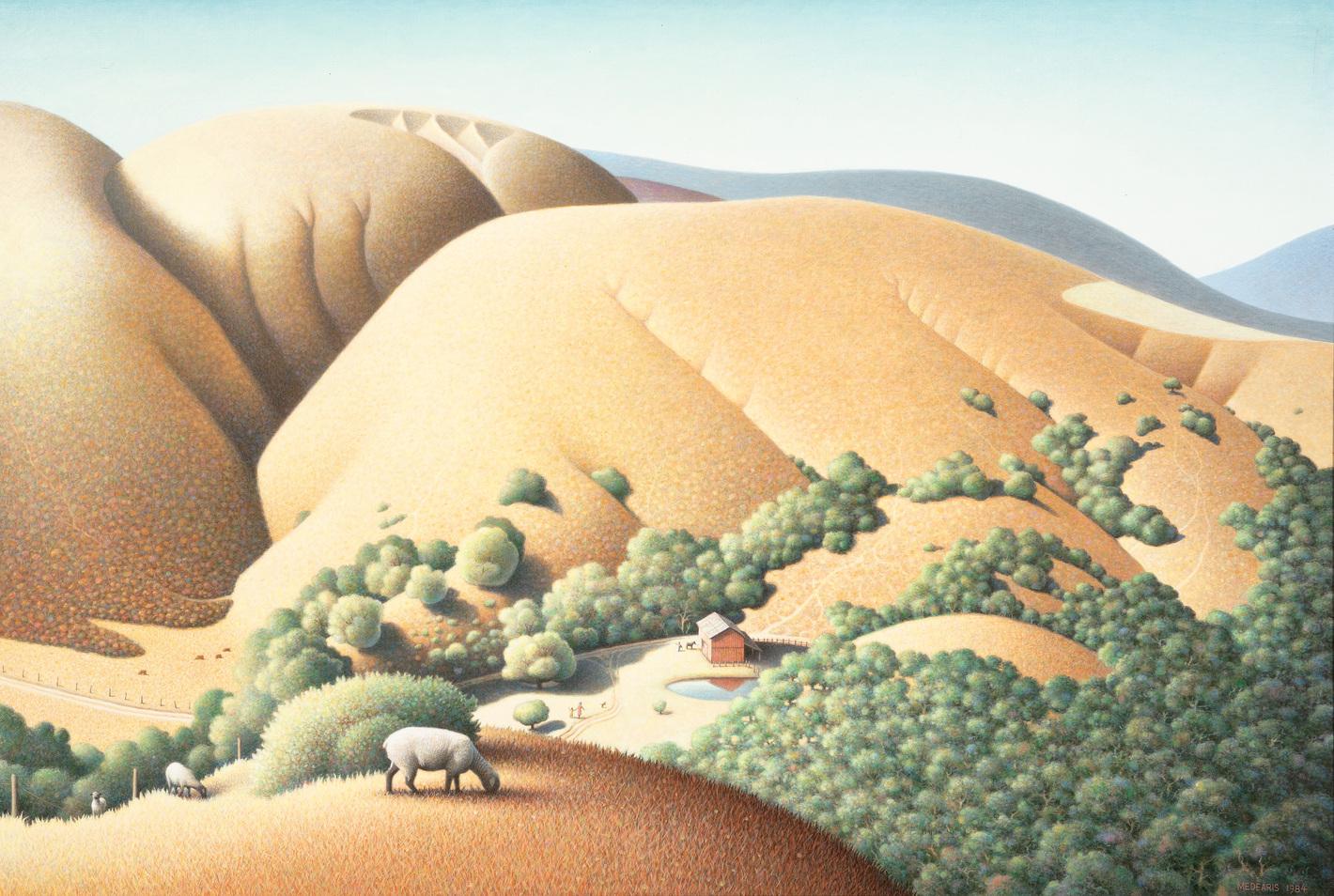 Summer Pastoral Contemporary Regionalism Rural Modern American Scene Art Realism