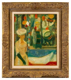 Woman Listening to the Band
