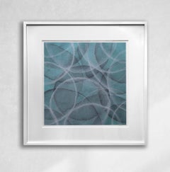 "Asphodel, " Framed Contemporary Abstract Painting
