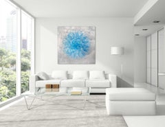 "Centaurea, " Abstract Painting