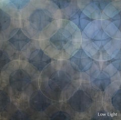 'Nacre', Large Modern Blue Iridescent Acrylic Color-Changing Painting