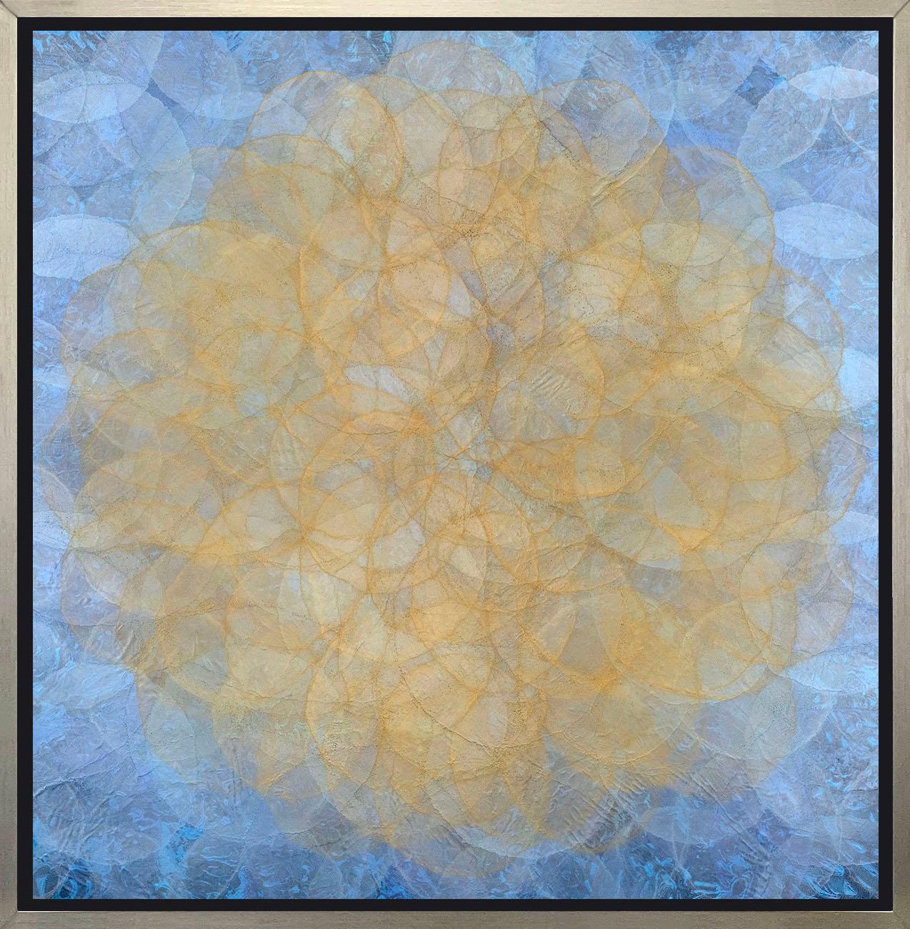 Roger Mudre Abstract Print – Gerahmter Giclee-Druck in limitierter Auflage, „Alecost“, 30" x 30"