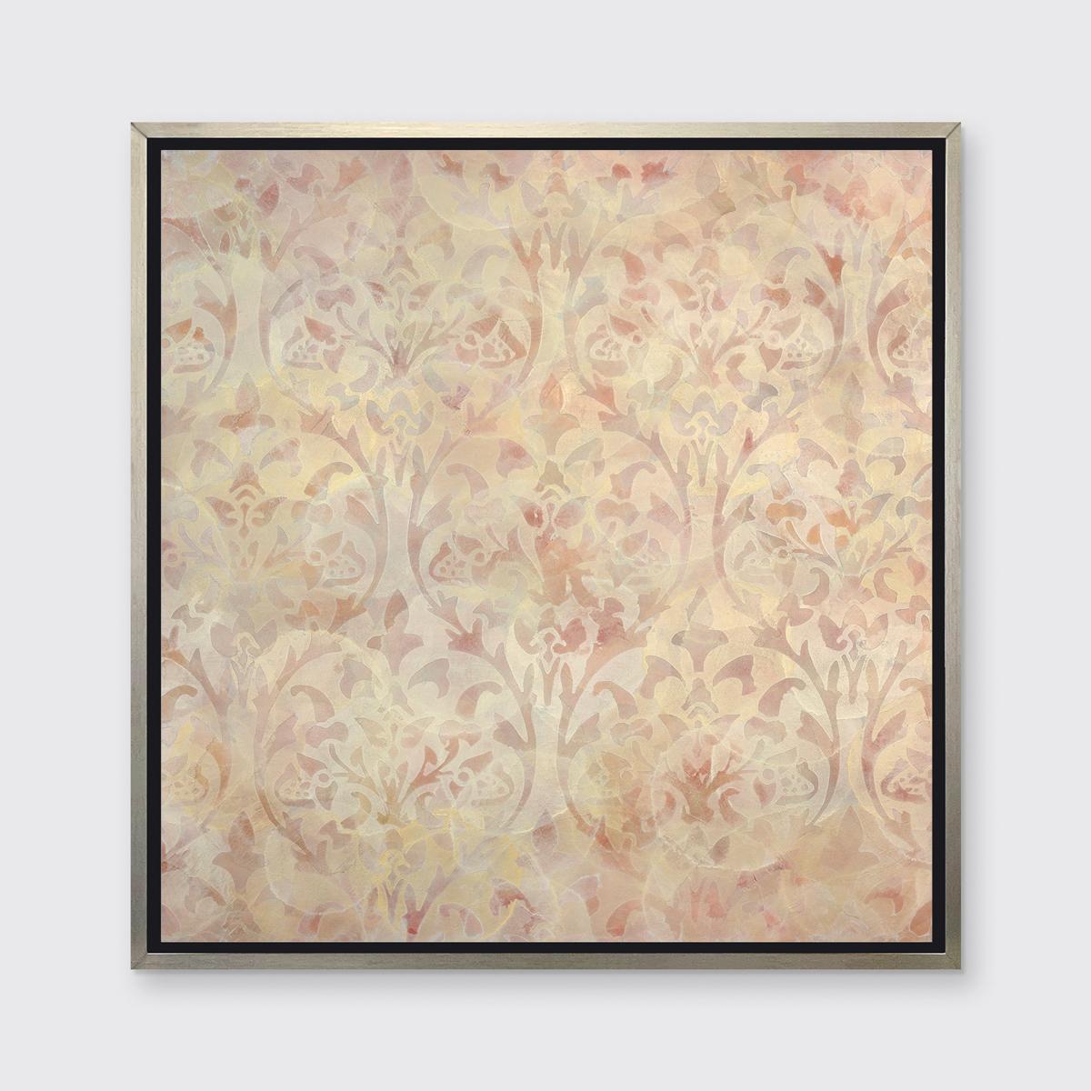 This abstract limited edition print by Roger Mudre features a light, warm palette. It is part of Mudre's Venezia series, which is inspired by his recent trip to the Northern Italian city. In it, Mudre weaves his exploration of the circle together