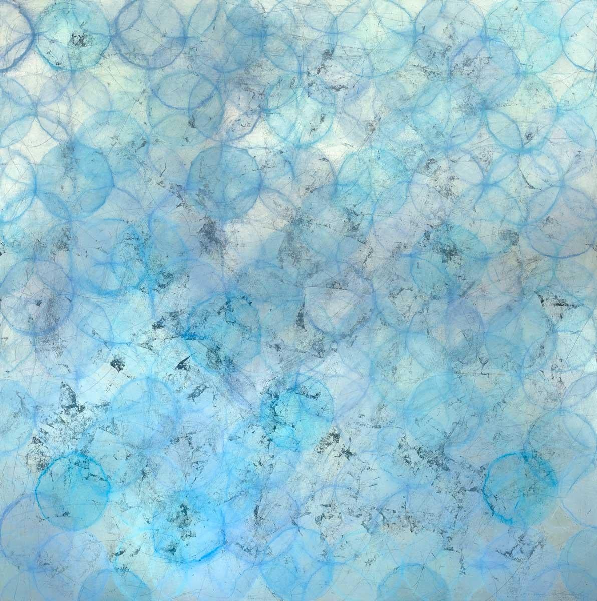 « Brunnera », imprimé giclée encadré en édition limitée, 122 x 122 cm en vente 1