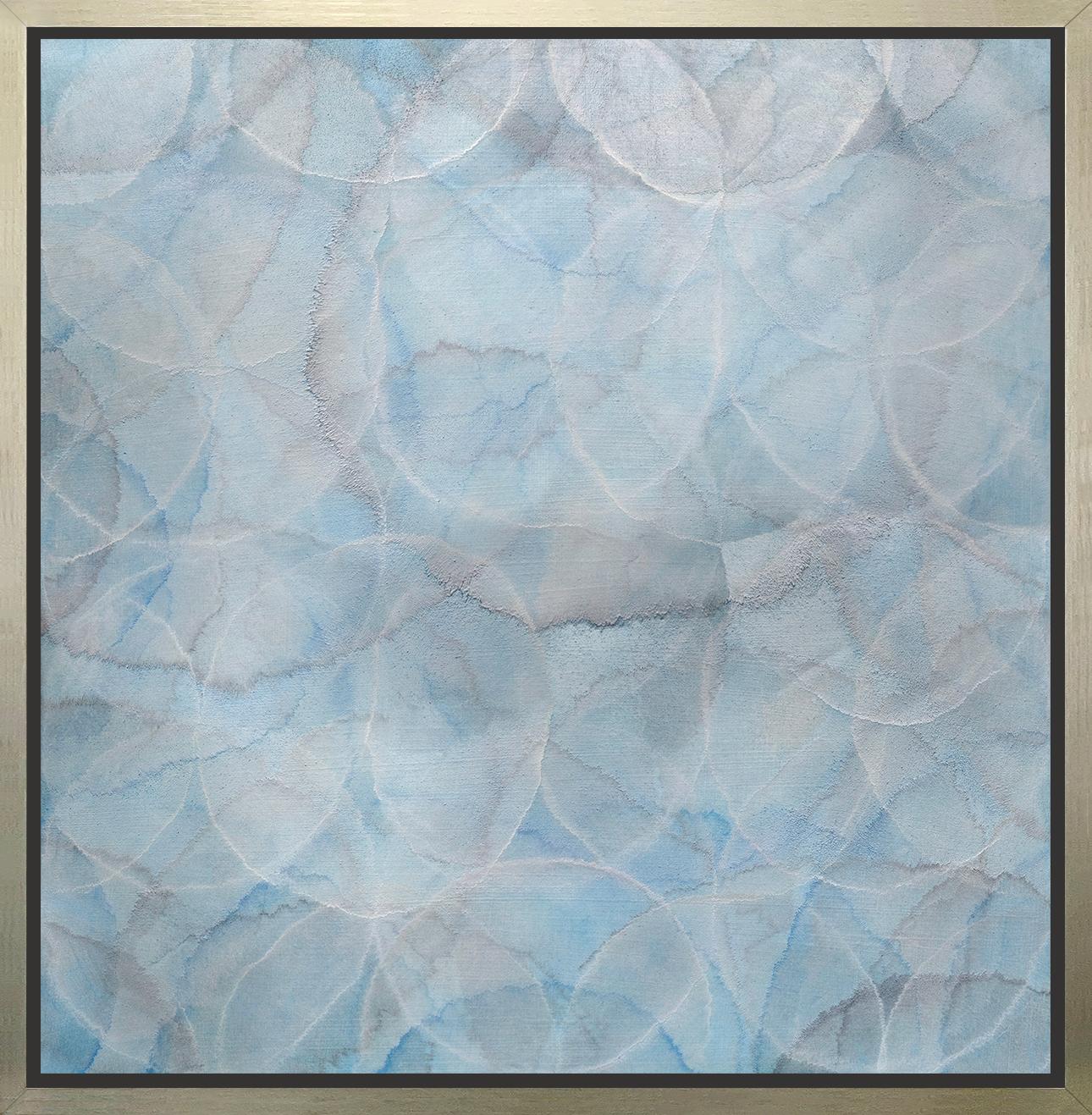 Roger Mudre Abstract Print – „Calumba“, gerahmter Giclee-Druck in limitierter Auflage, 48 Zoll x 48 Zoll
