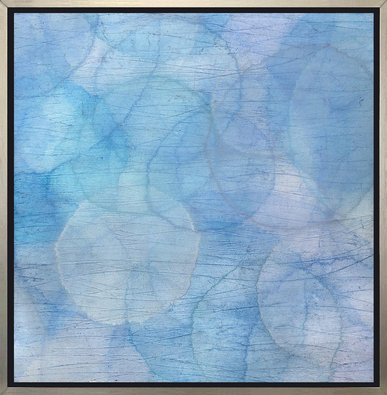 Roger Mudre Abstract Print - "Caulophyllum III, " Framed Limited Edition Giclee Print, 30" x 30"