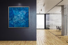 "Cineraria, " Framed Limited Edition Giclee Print, 48" x 48"