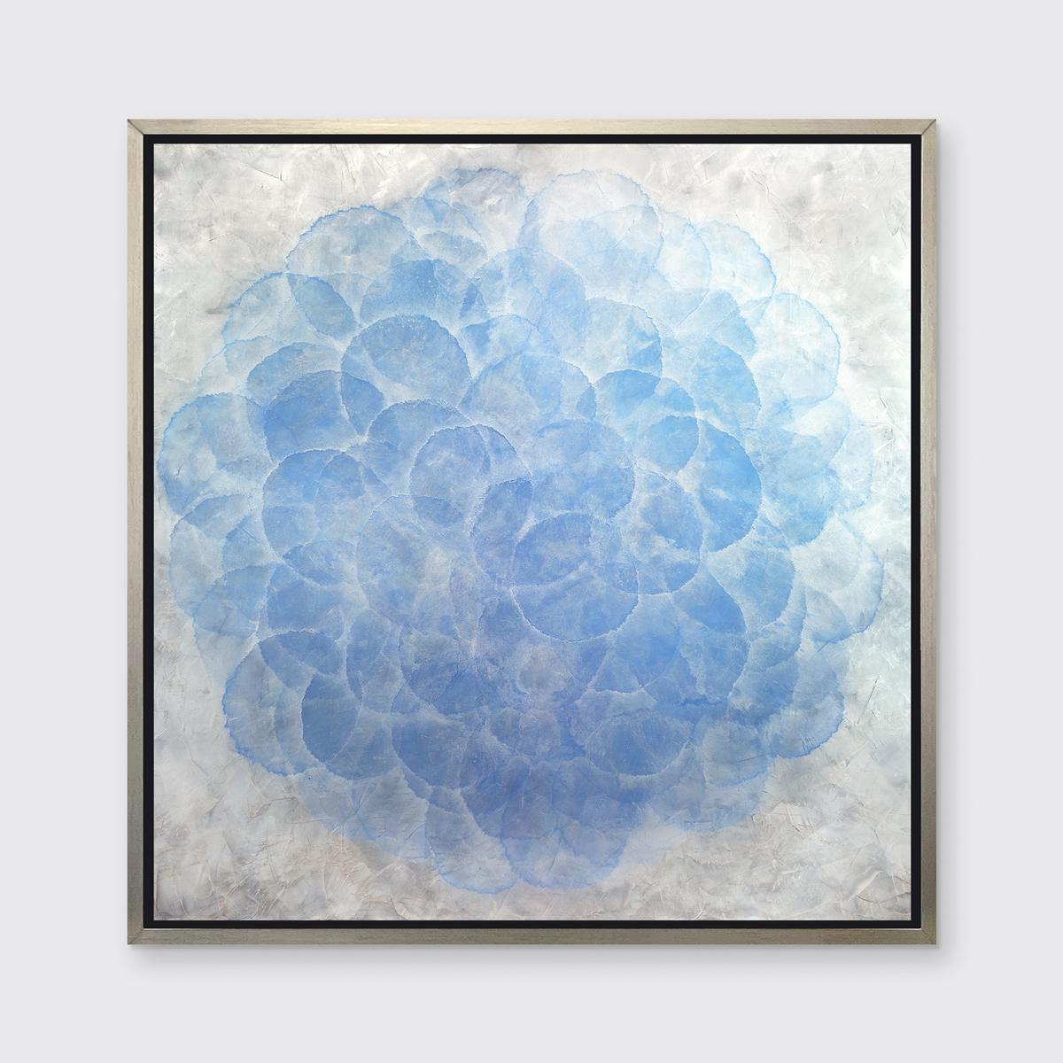 Roger Mudre Abstract Print - "Dichondra, " Framed Limited Edition Giclee Print, 24" x 24"