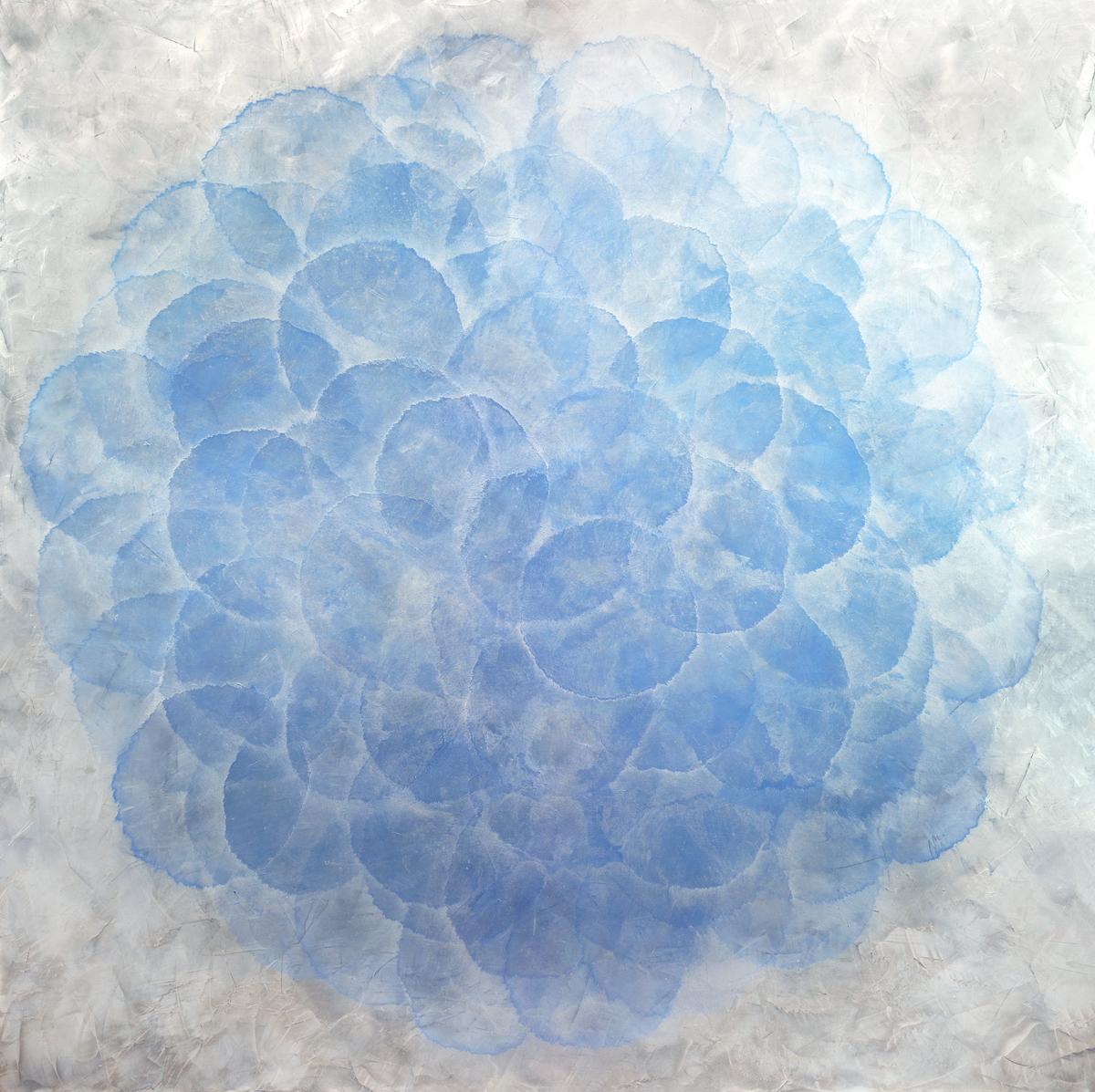 Roger Mudre Abstract Print - "Dichondra, " Rolled Limited Edition Giclee Print, 53" x 53"