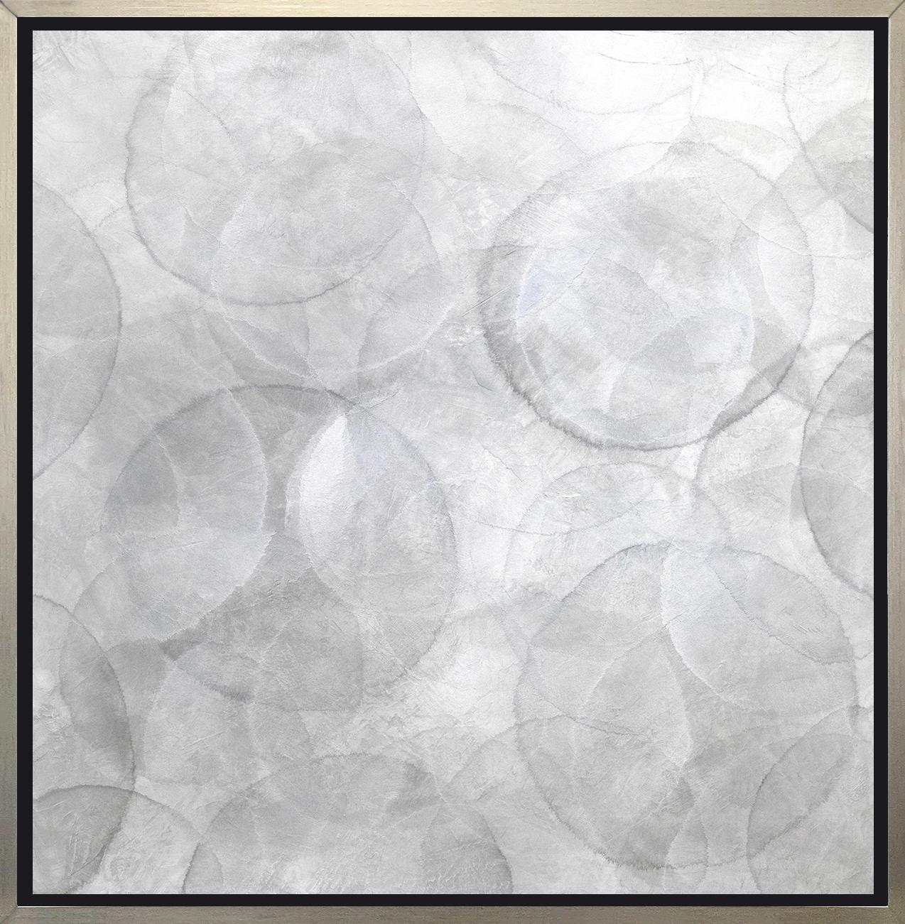 Roger Mudre Abstract Print - "Helichrysum, " Framed Limited Edition Giclee Print, 24" x 24"