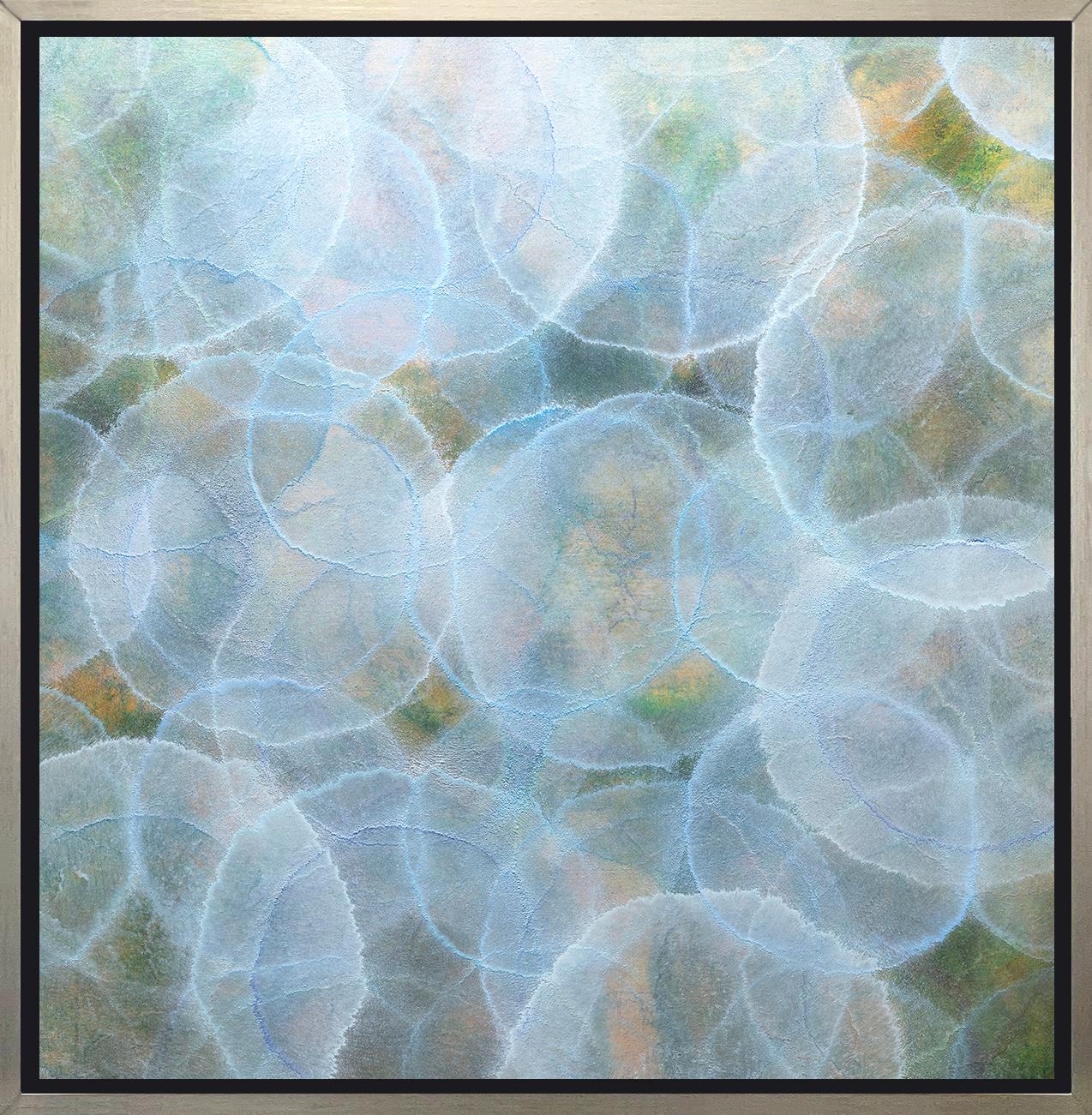 Roger Mudre Abstract Print - "Staphisagria, " Framed Limited Edition Giclee Print, 30" x 30"