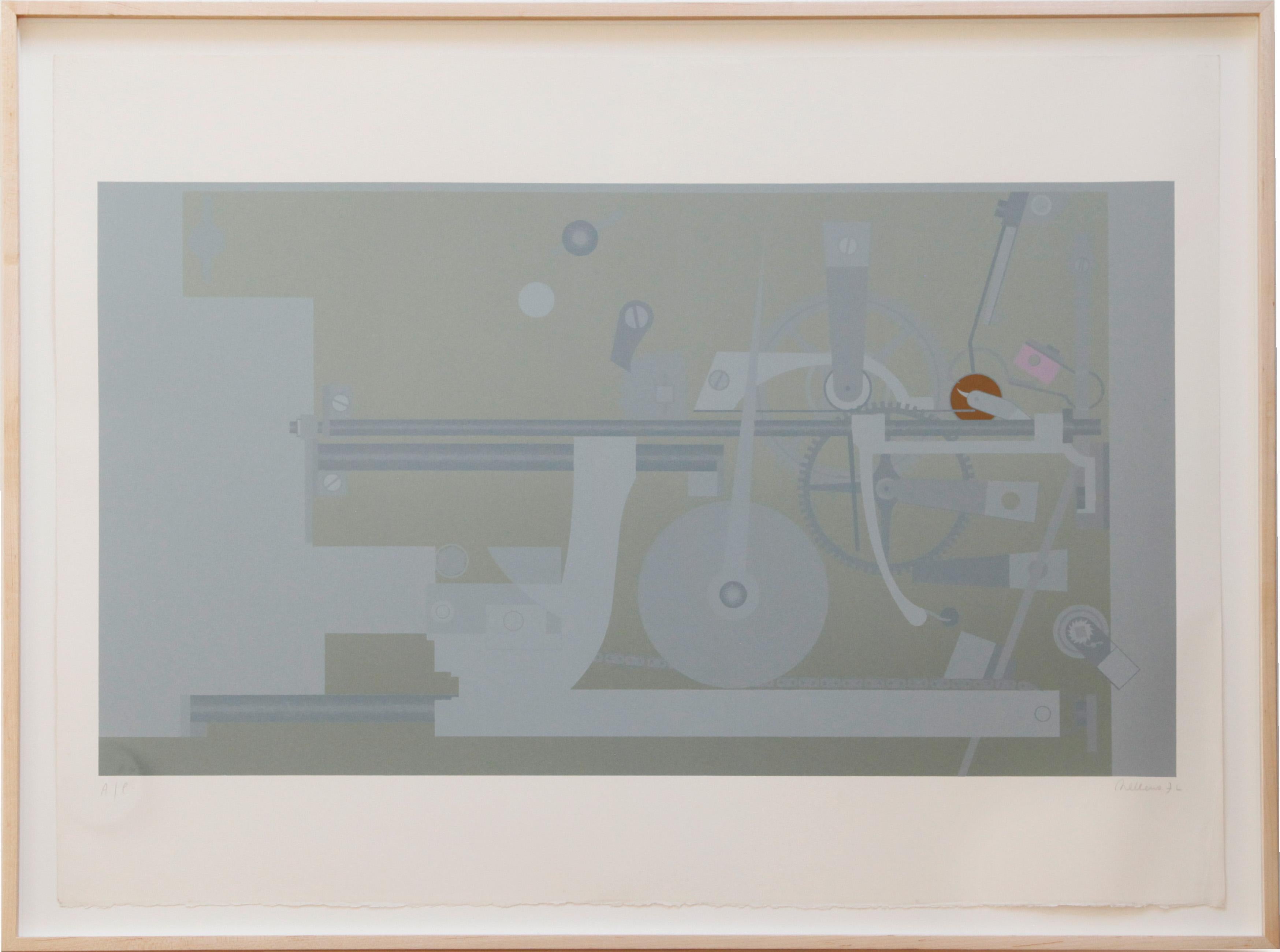 Machine I - Serigrafia a prova d'artista di Roger Nellens