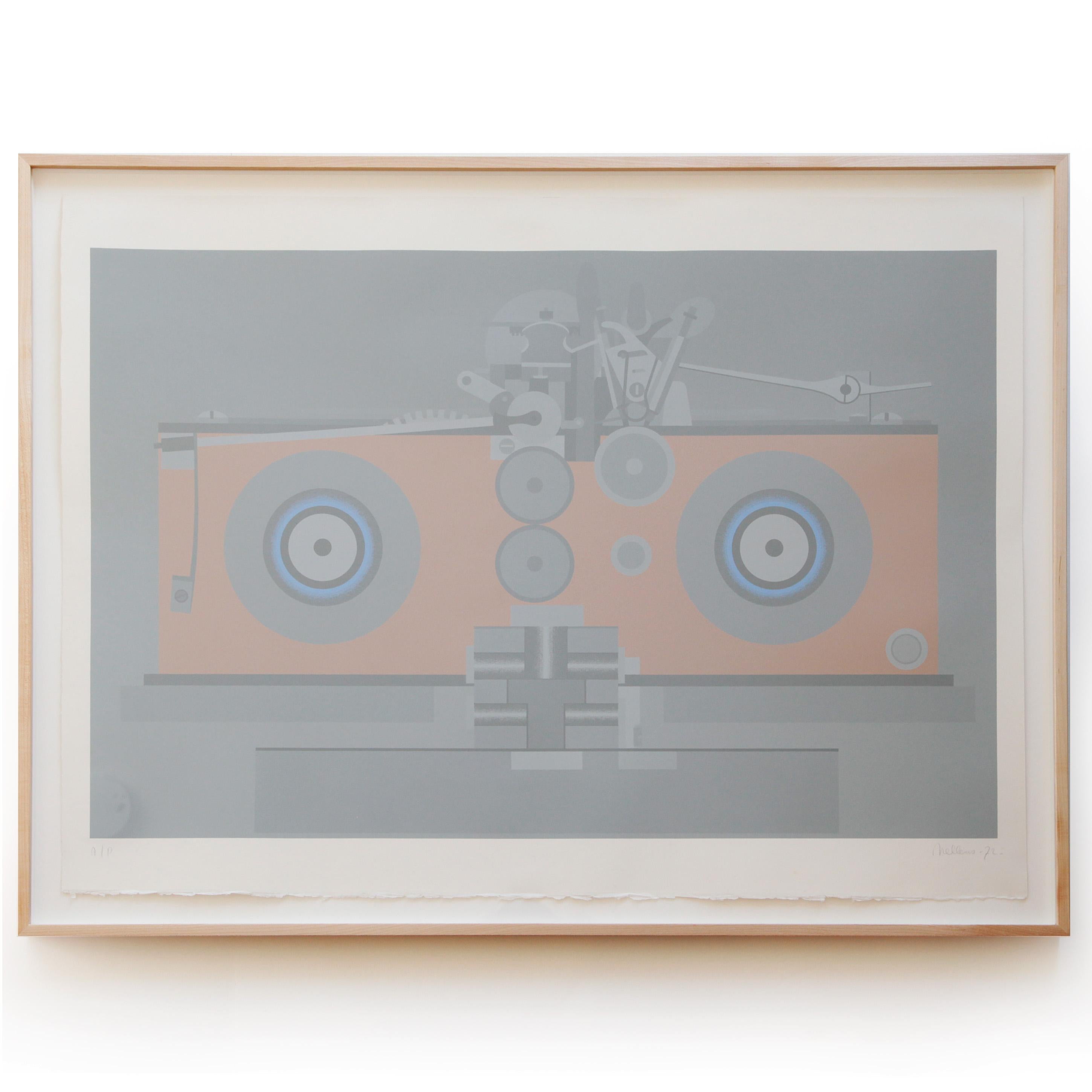 Machine II – Siebdruck von Roger Nellens im Angebot 1