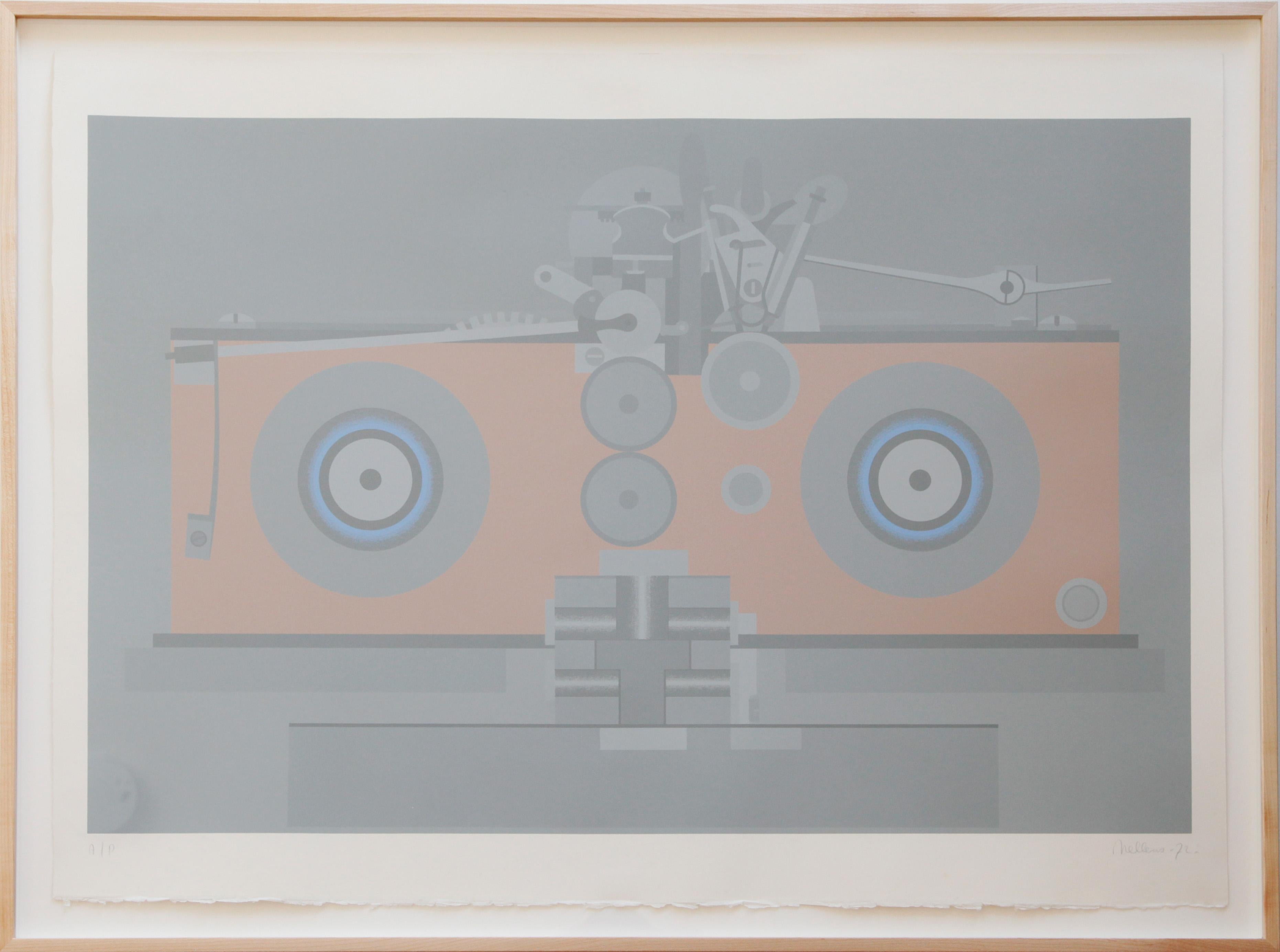 Künstler: Roger Nellens (geboren 1937)

Teil von: Maschine

Medium: Siebdruck auf Papier

Collection'S: TATE

-

Über den Künstler: 
Roger Nellens ist ein belgischer Autodidakt, der sich für die Überschneidung und den Kontrast zwischen Maschinen und