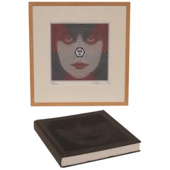 Roger Pfund "Pesar y ver" Libro de arte y serigrafía, Alemania, 1993