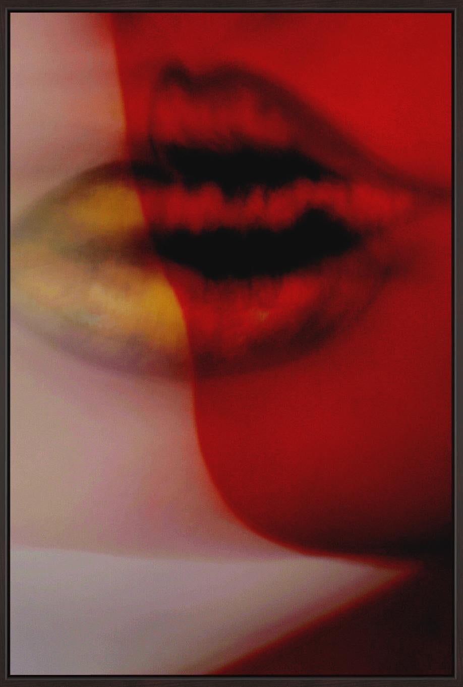 Kuss - Abstract Expressionist Art Photography - Red Abstract Photograph by Roger Reist