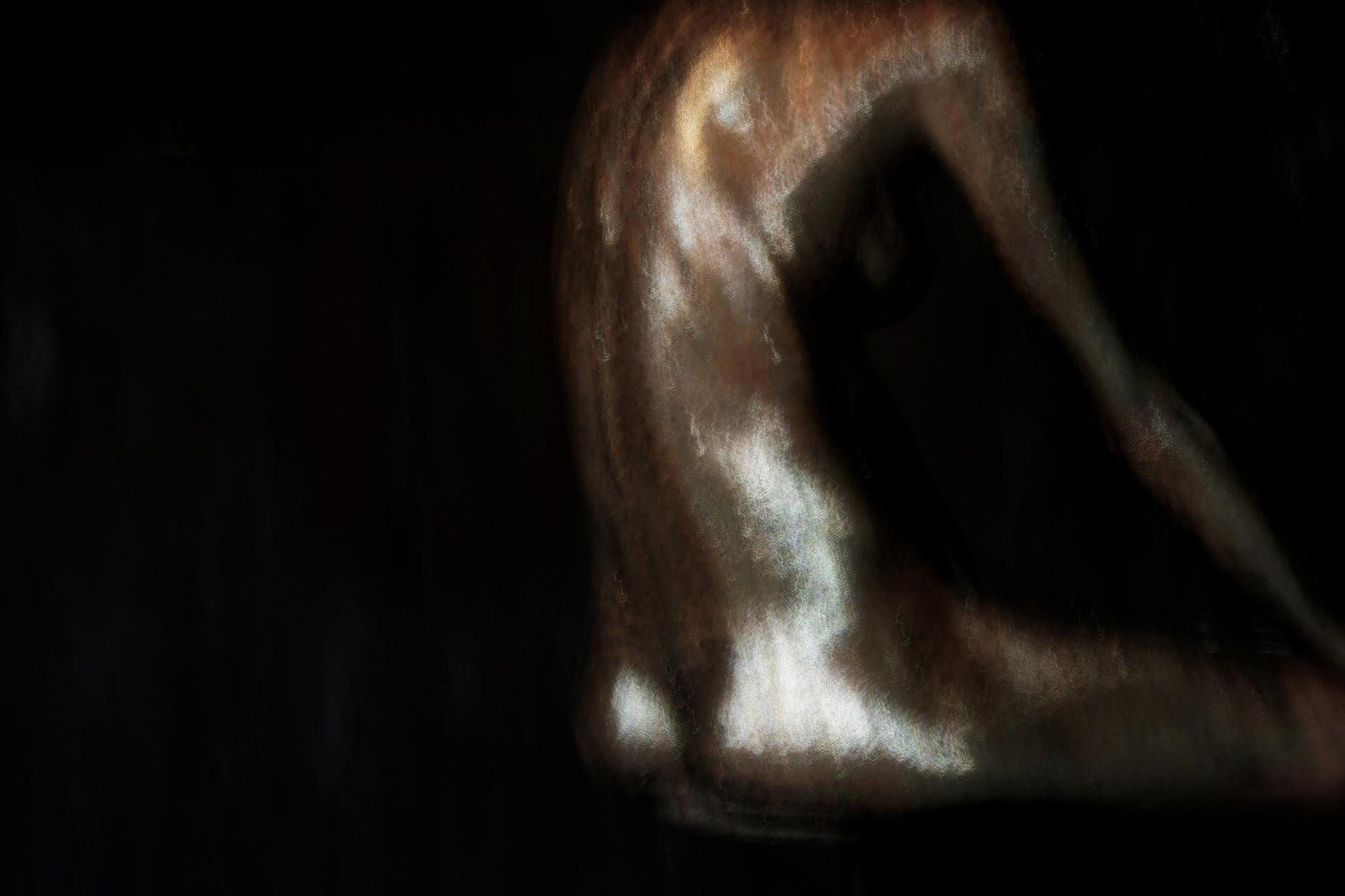 Sitting Woman - Abstract Expressionist Art Photography