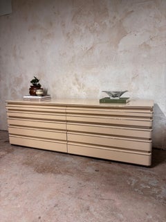 Roger Rougier Cream Modernist Dresser — Sculptural c1980s Canadian Design