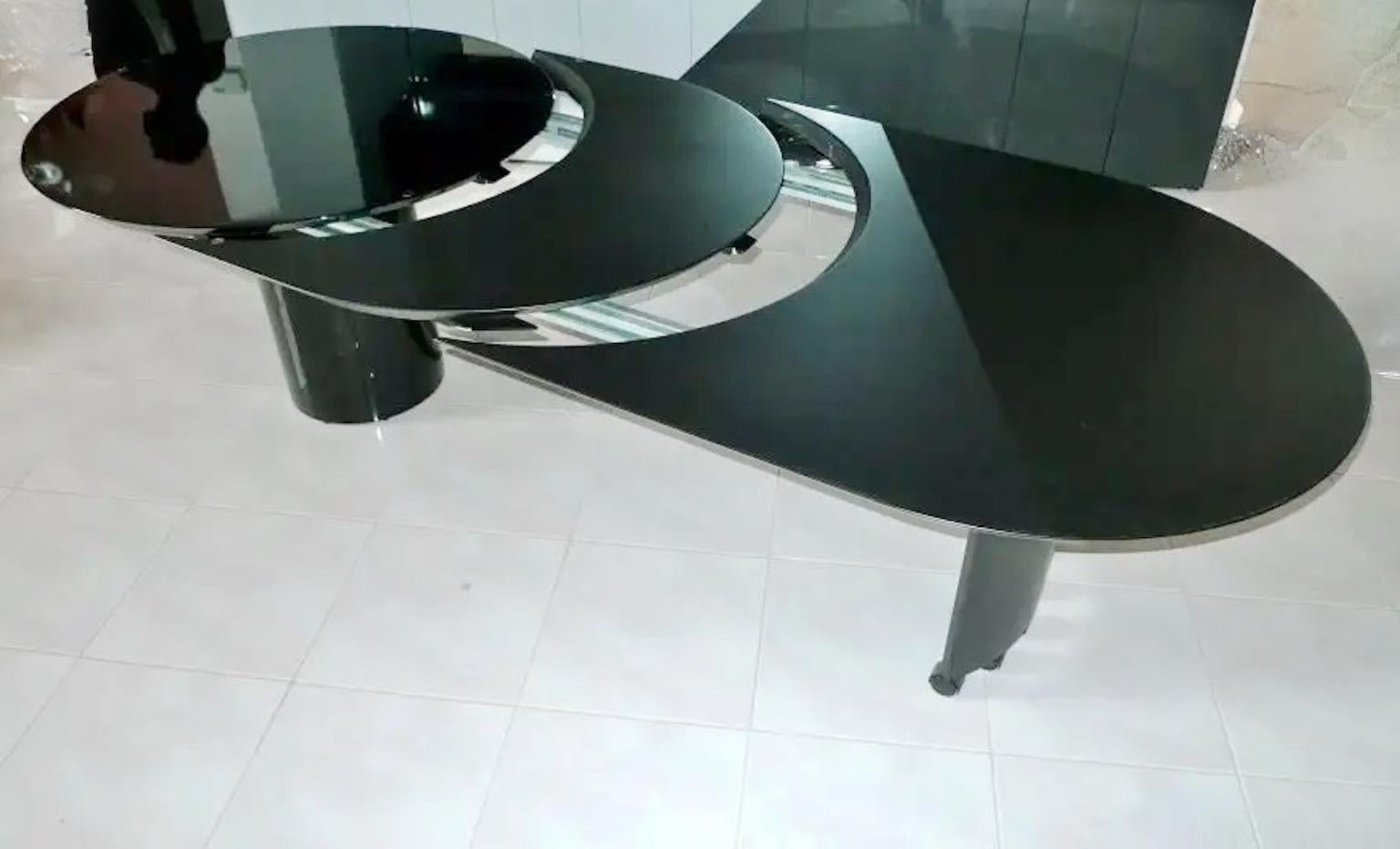 Post-Modern Roger Rougier Extension Dining Table Model 3600-50