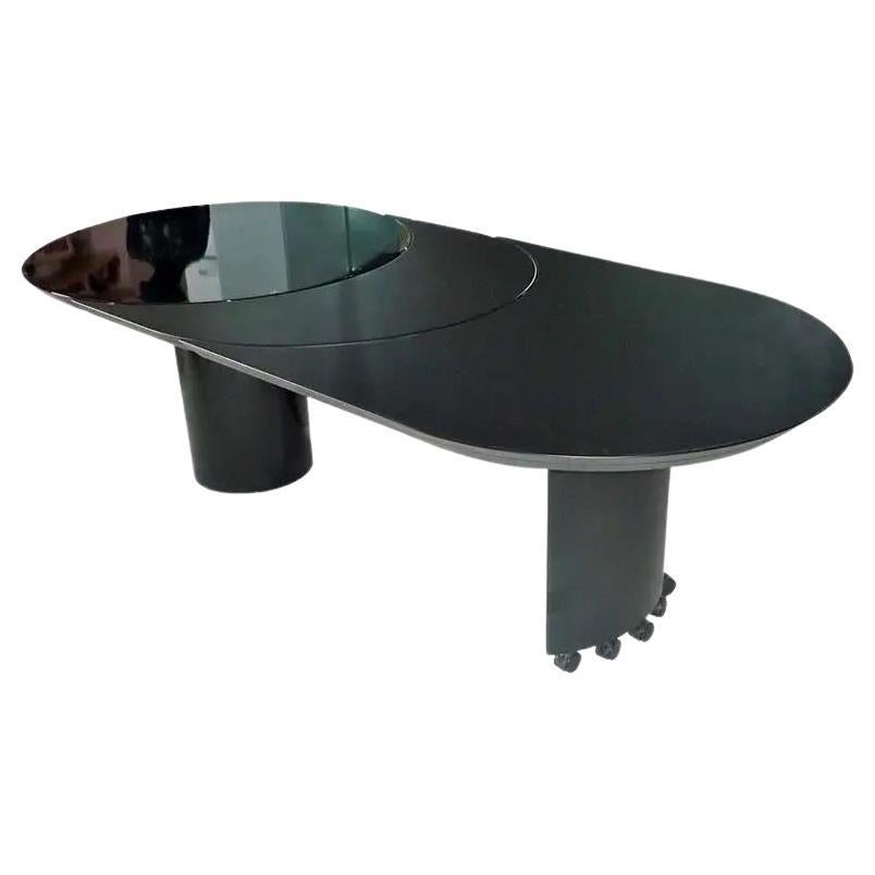 Ausziehbarer Esstisch von Roger Rougier, Modell 3600-50 (Lackiert) im Angebot