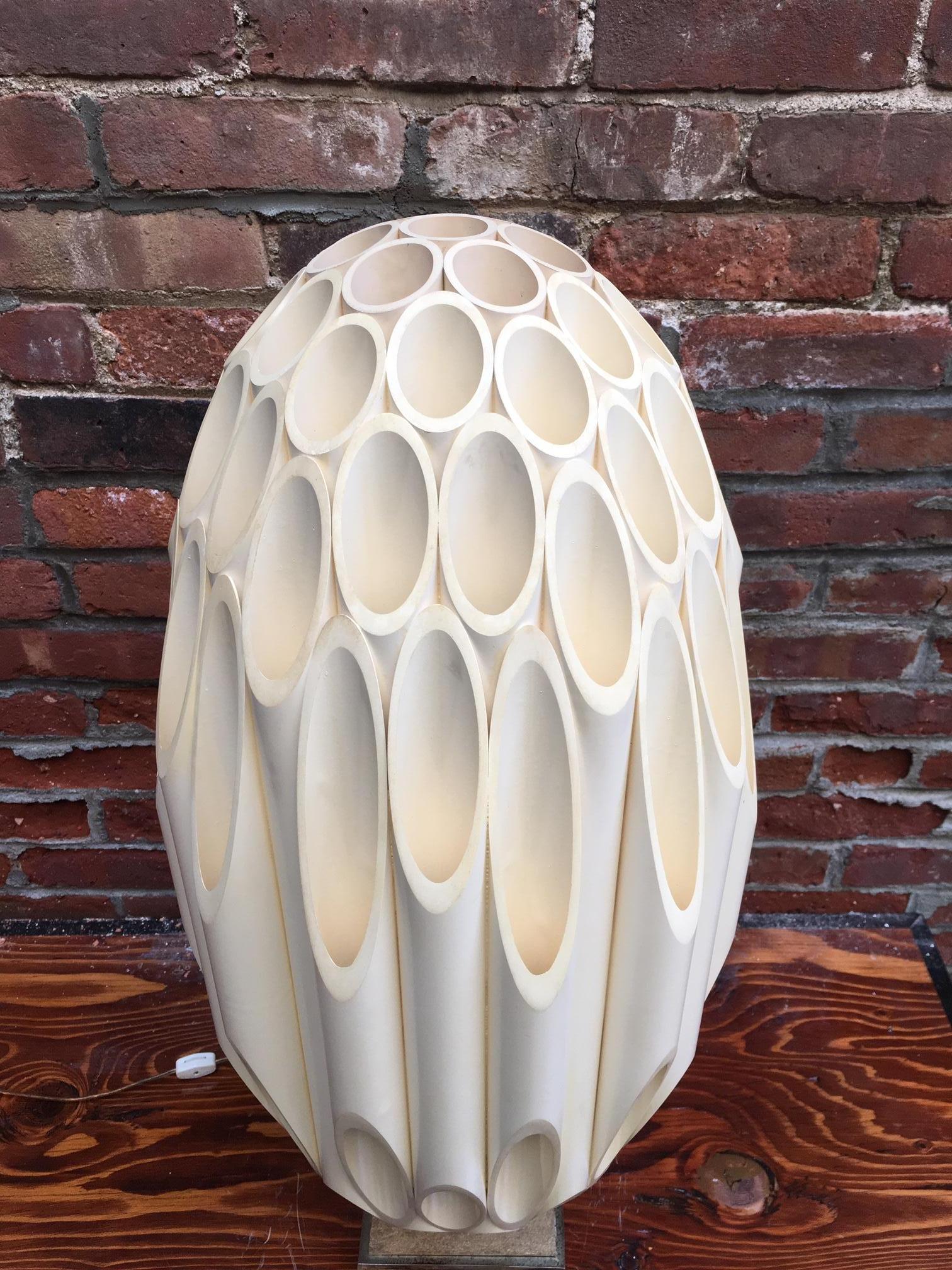 Roger Rougier Sculptural Post Modern Lamp In Good Condition In Garnerville, NY
