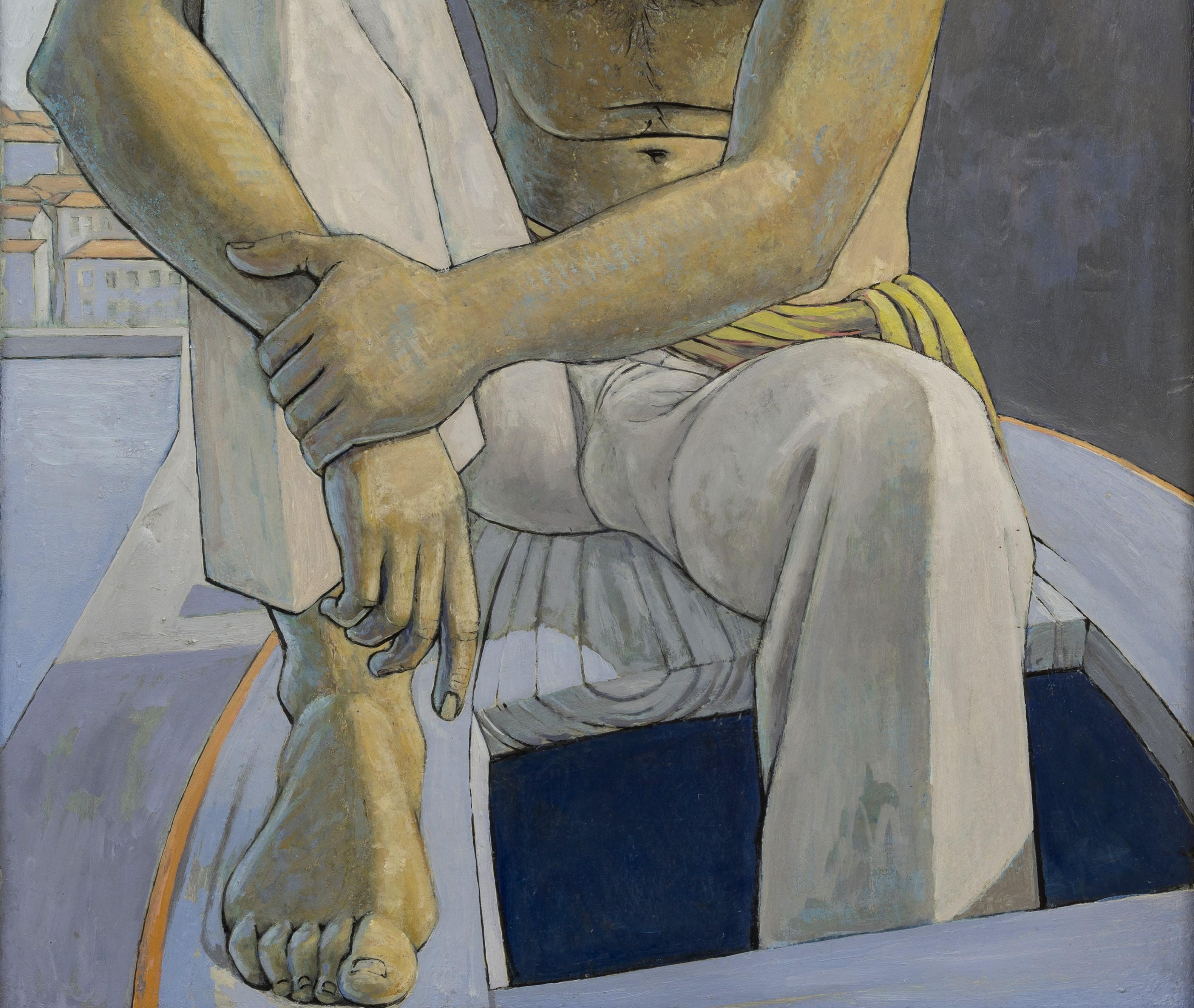 Olio su tela posato su tavola, 78 cm x 50 cm (100 cm x 72 cm incorniciato). È presentato nella sua cornice originale. 

Shackleton era un indubbio talento, la cui vita fu stroncata all'età di 56 anni. Insegnante al National College of Art and Design
