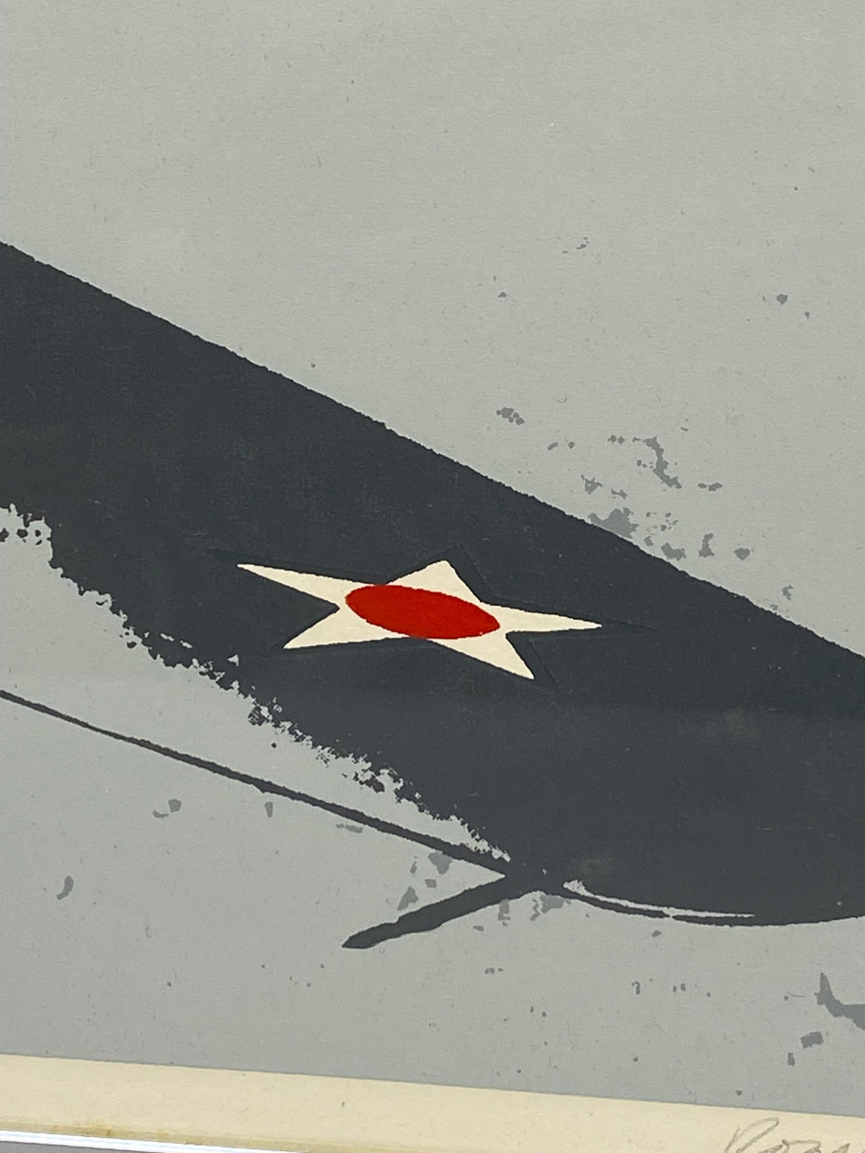 Roger Shimomura Curtiss P-40 Lithograph, 1969 4