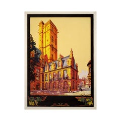 1922 Originalplakat von Roger Soubie - PLM - Dijon Capitale de la Bourgogne