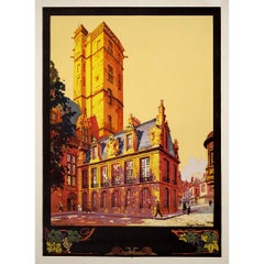 1922 Originalplakat von Roger Soubie - PLM - Dijon Capitale de la Bourgogne