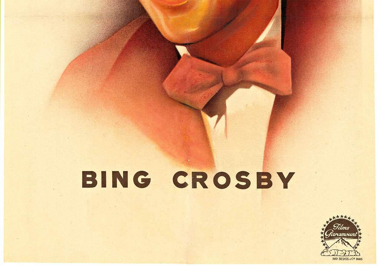 Poster originale di Bing Crosby Personalità-Parmount Films poster d'epoca - Print Realismo americano di Roger Soubie
