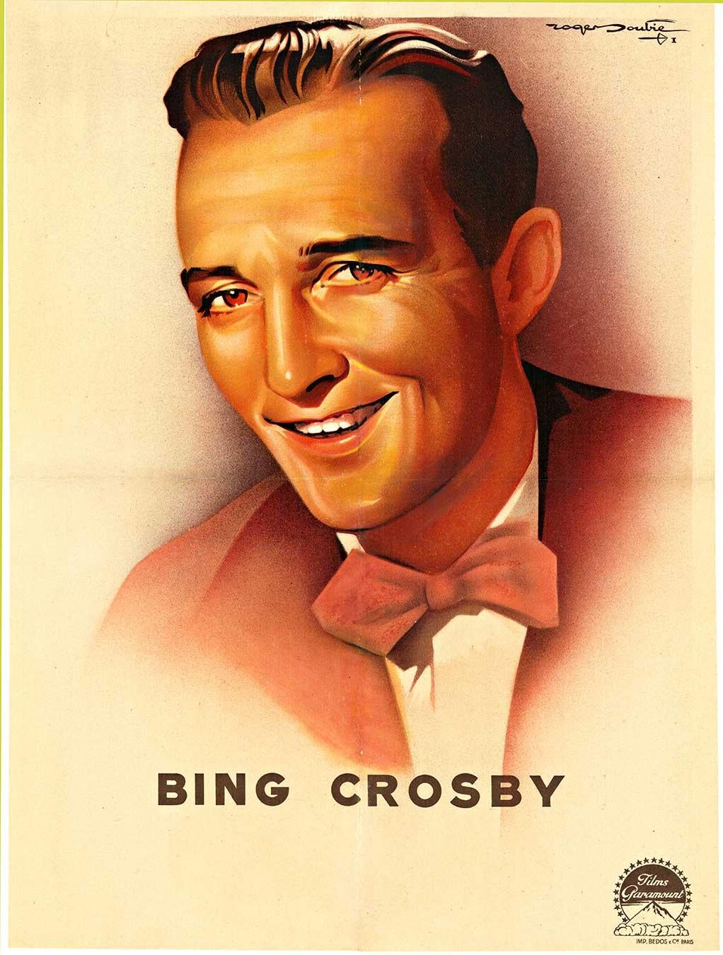 Bing Crosby Personality Poster-Parmount Films, Vintage-Poster, Bing Crosby