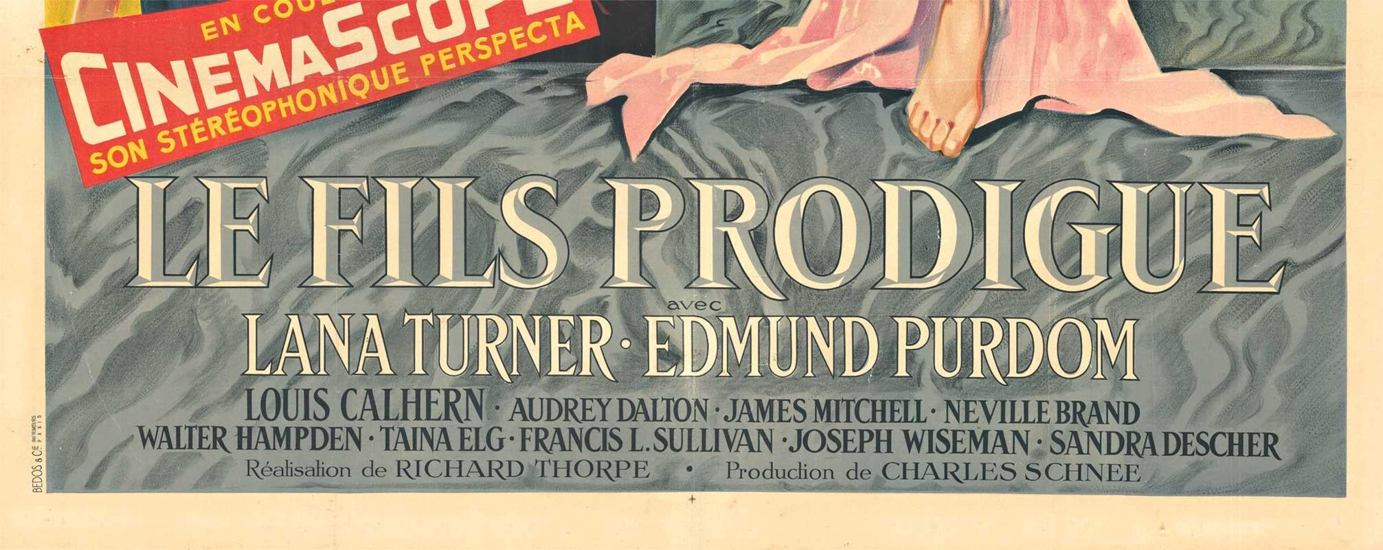 Il Figlio Proibito originale  Locandina del film d'epoca francese Le Fils Prodigue in vendita 1
