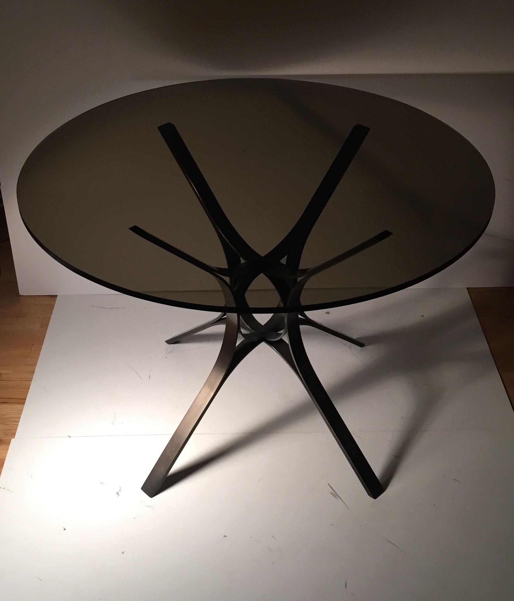 Roger Sprunger Bronze Dinette Table for Dunbar (20. Jahrhundert)